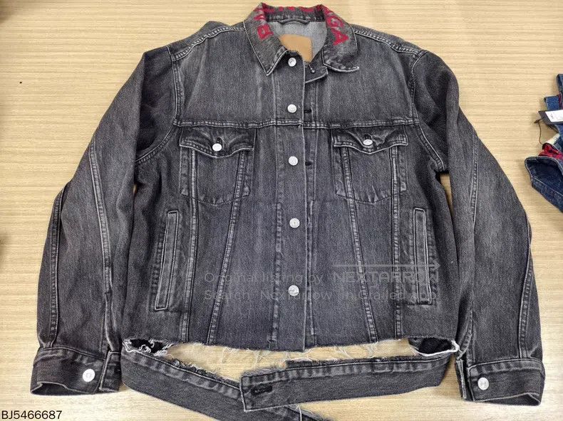 Balenciaga Balenciaga Letter denim jacket Size XXS / US 00 / IT 34 - 1 Thumbnail