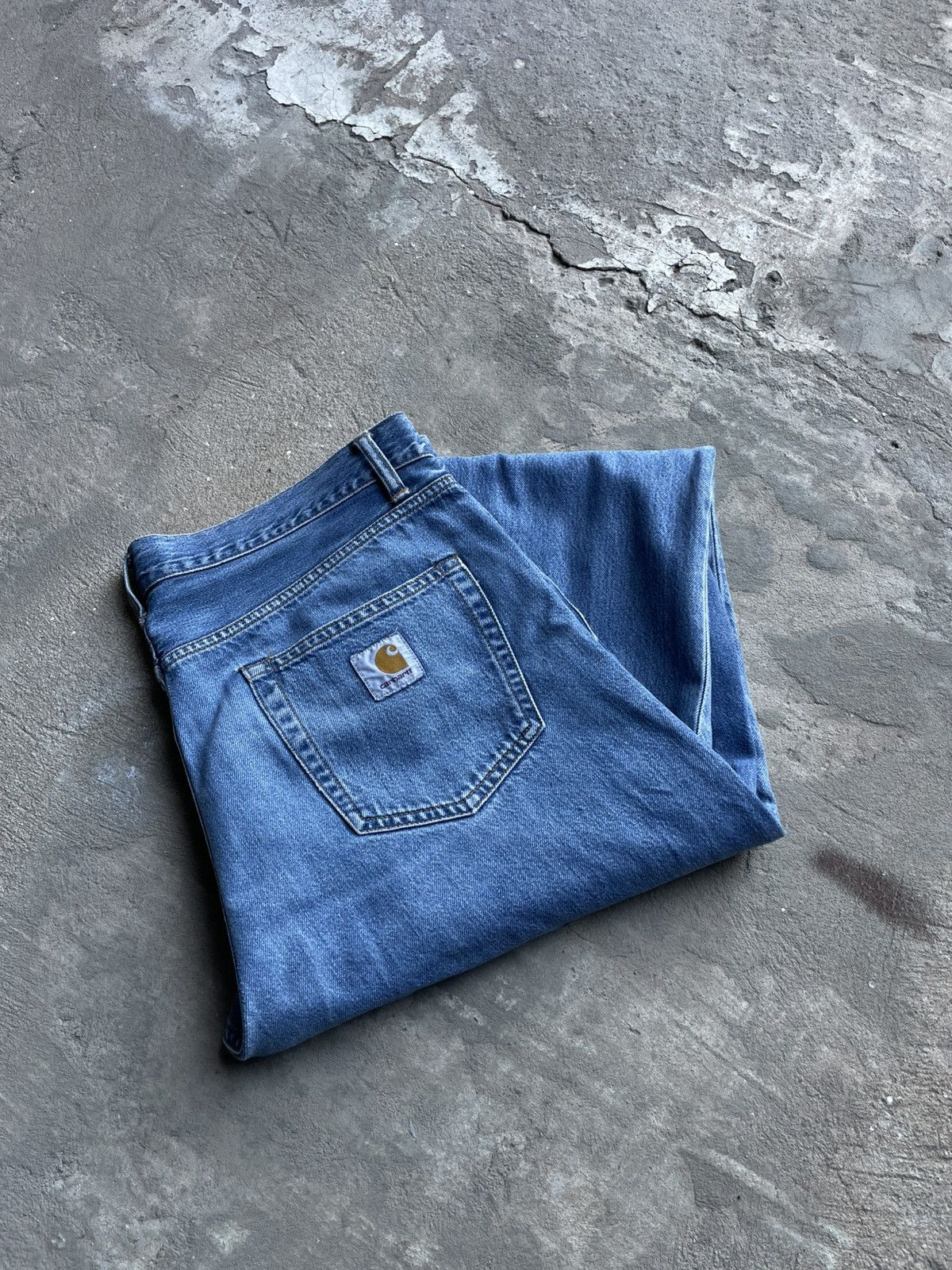 Carhartt × Carhartt Wip × Vintage Vintage Carhartt Washed Faded Pontiac Jeans Y2K Size US 36 / EU 52 - 2 Thumbnail