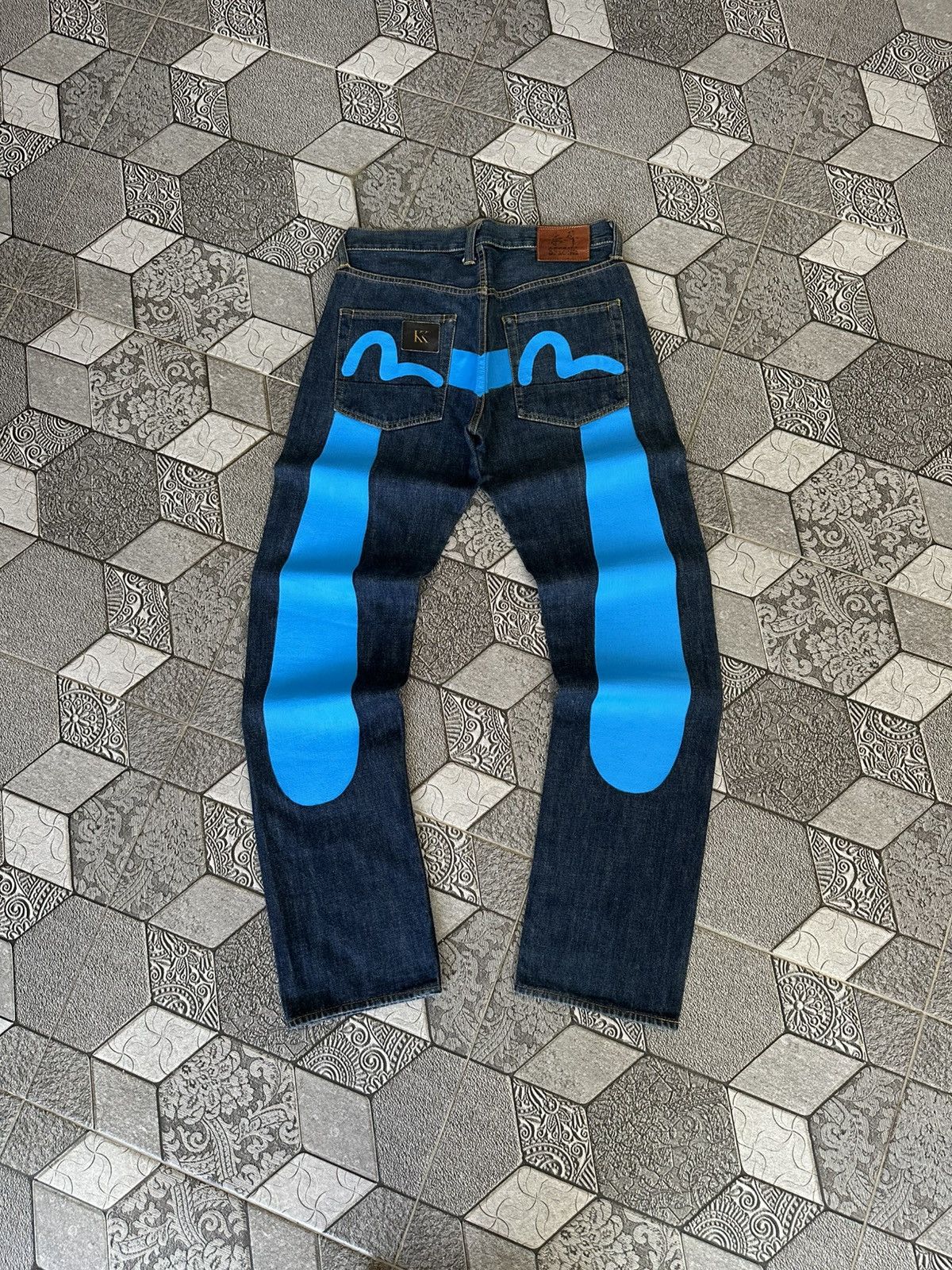 Evisu EVISU DAICOCK SEAGULLS BLUE SELVEDGE Size US 31 - 1 Thumbnail