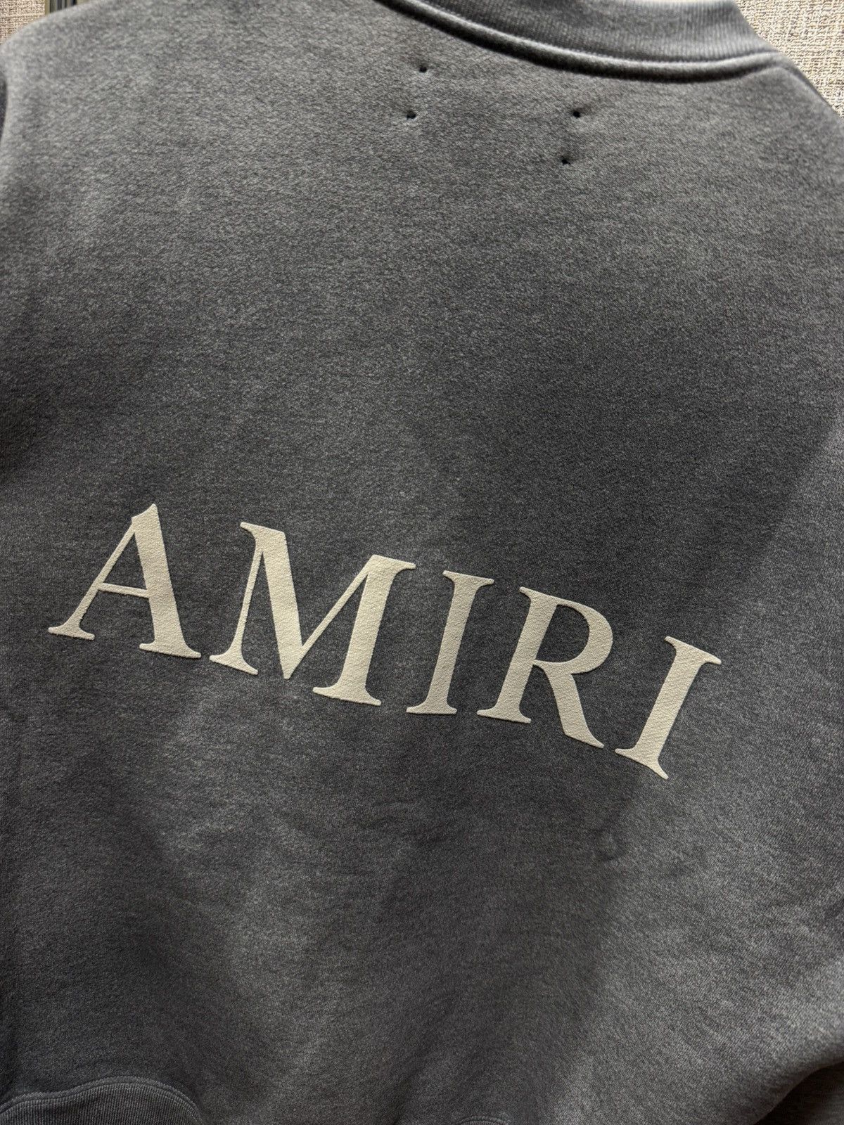 Amiri AMIRI AGED PUFF LOGO GREY SWEATSHIRT Size US S / EU 44-46 / 1 - 4 Thumbnail
