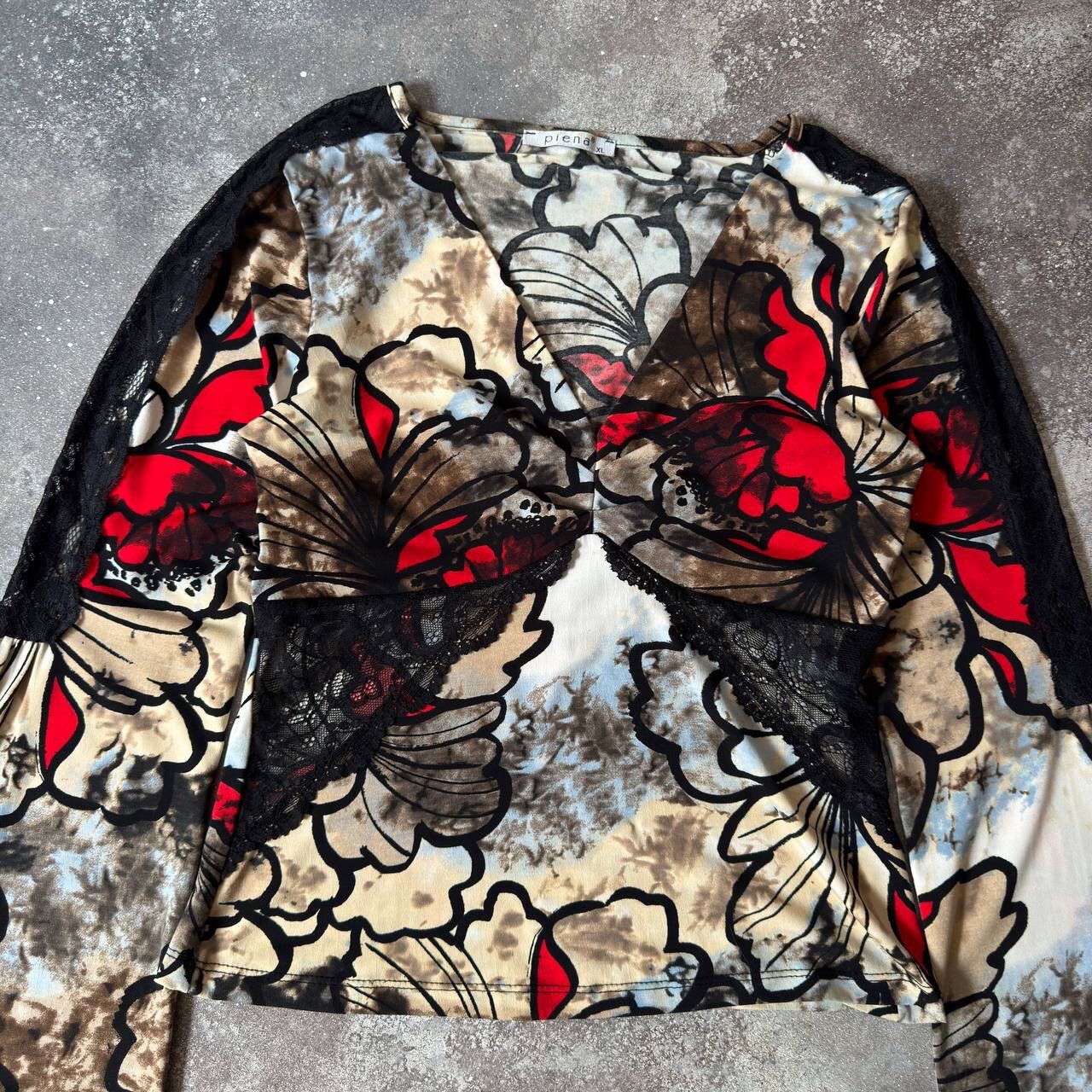 Hysteric Glamour Gothic Y2K Flared Long Sleeve Blouse (JPG Gaultier vibe) Size XL / US 12-14 / IT 48-50 - 2 Thumbnail