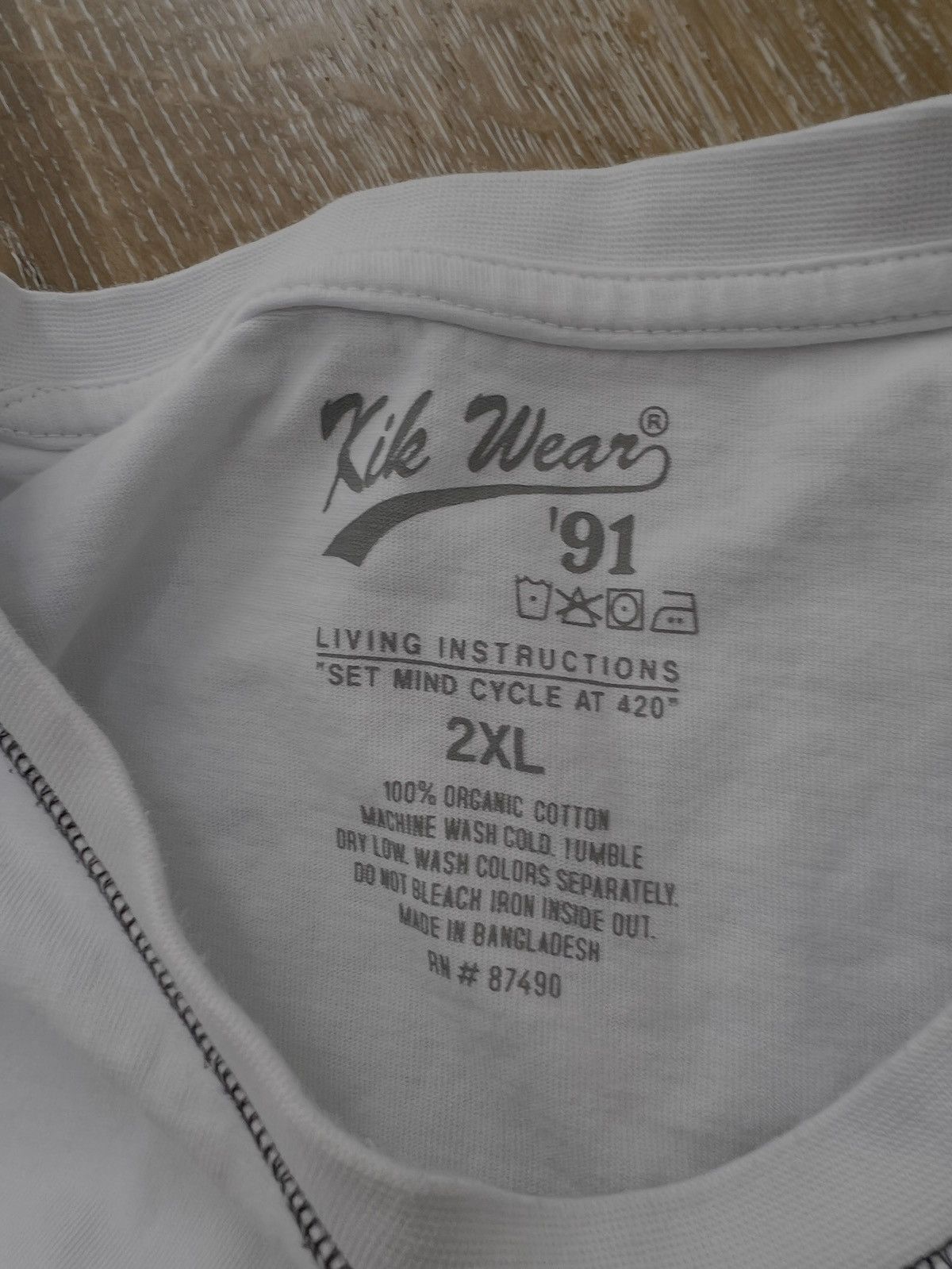 Vintage Kikwear ‘91 tee Size US XL / EU 56 / 4 - 2 Thumbnail
