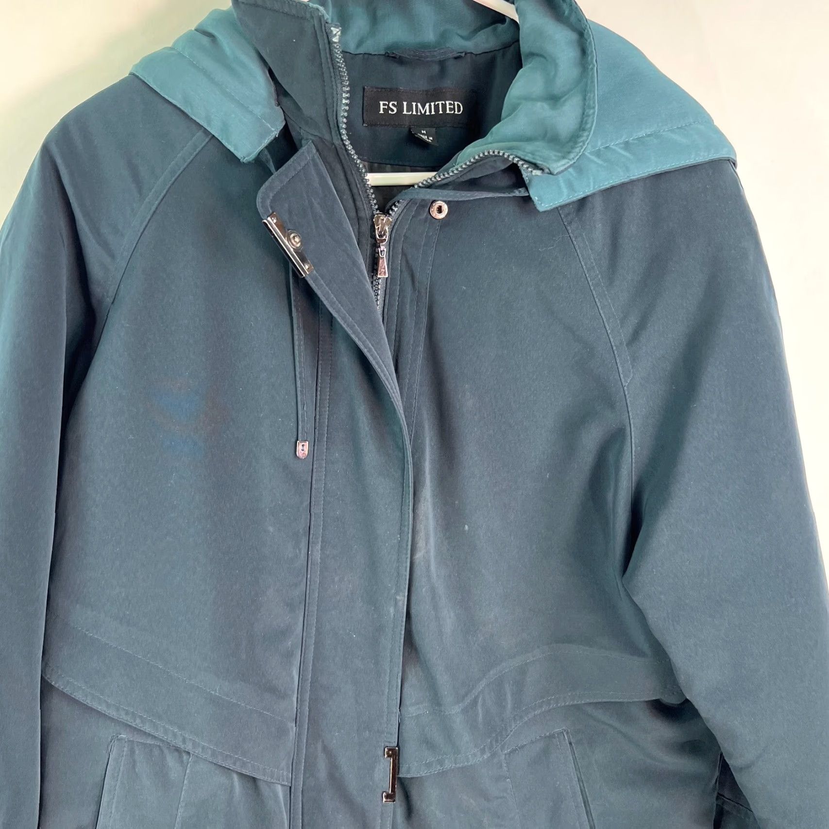 Vintage FS Limited Parka Jacket Womens M Long Sleeve Full Zip Green Size M / US 6-8 / IT 42-44 - 3 Thumbnail