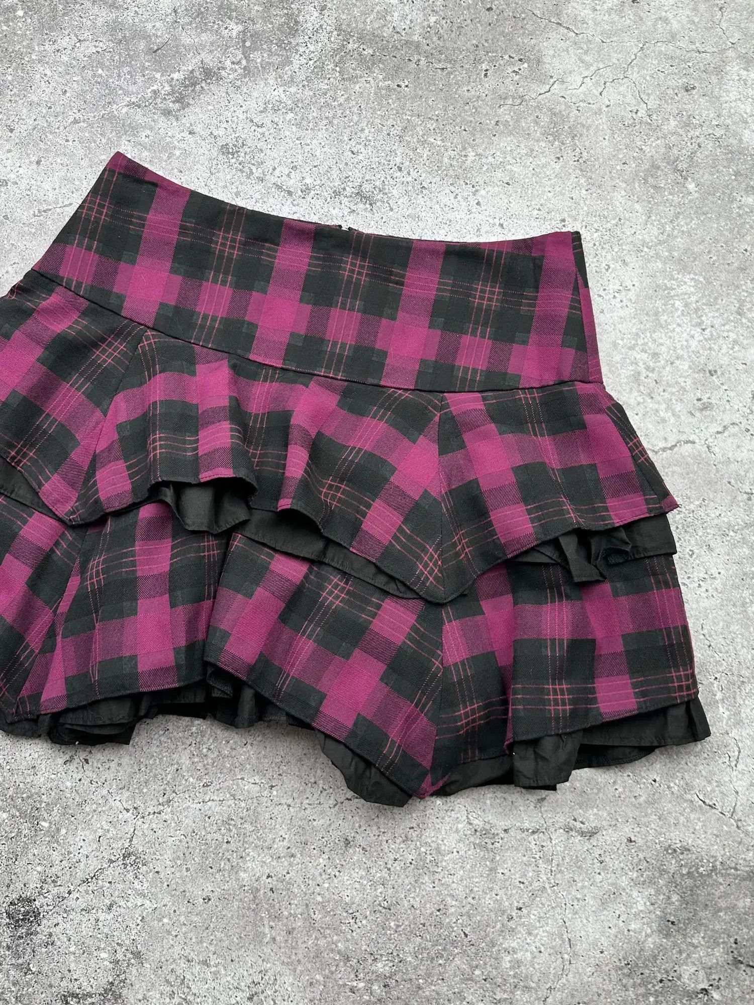 Japanese Brand Vintage Assymetry Mini Skirt C91(V194)(E8) Size 28" / US 6 / IT 42 - 3 Thumbnail
