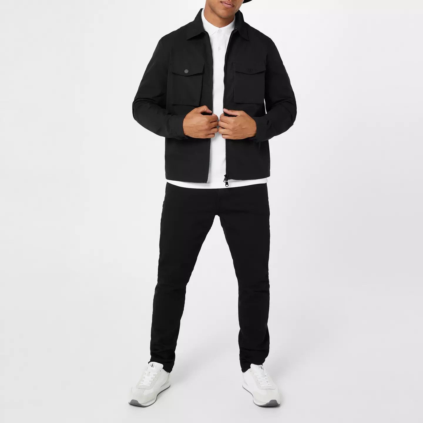 Calvin Klein o1g2r1mq0426 Long Sleeve Overshirt in Black Size US XL / EU 56 / 4 - 3 Thumbnail