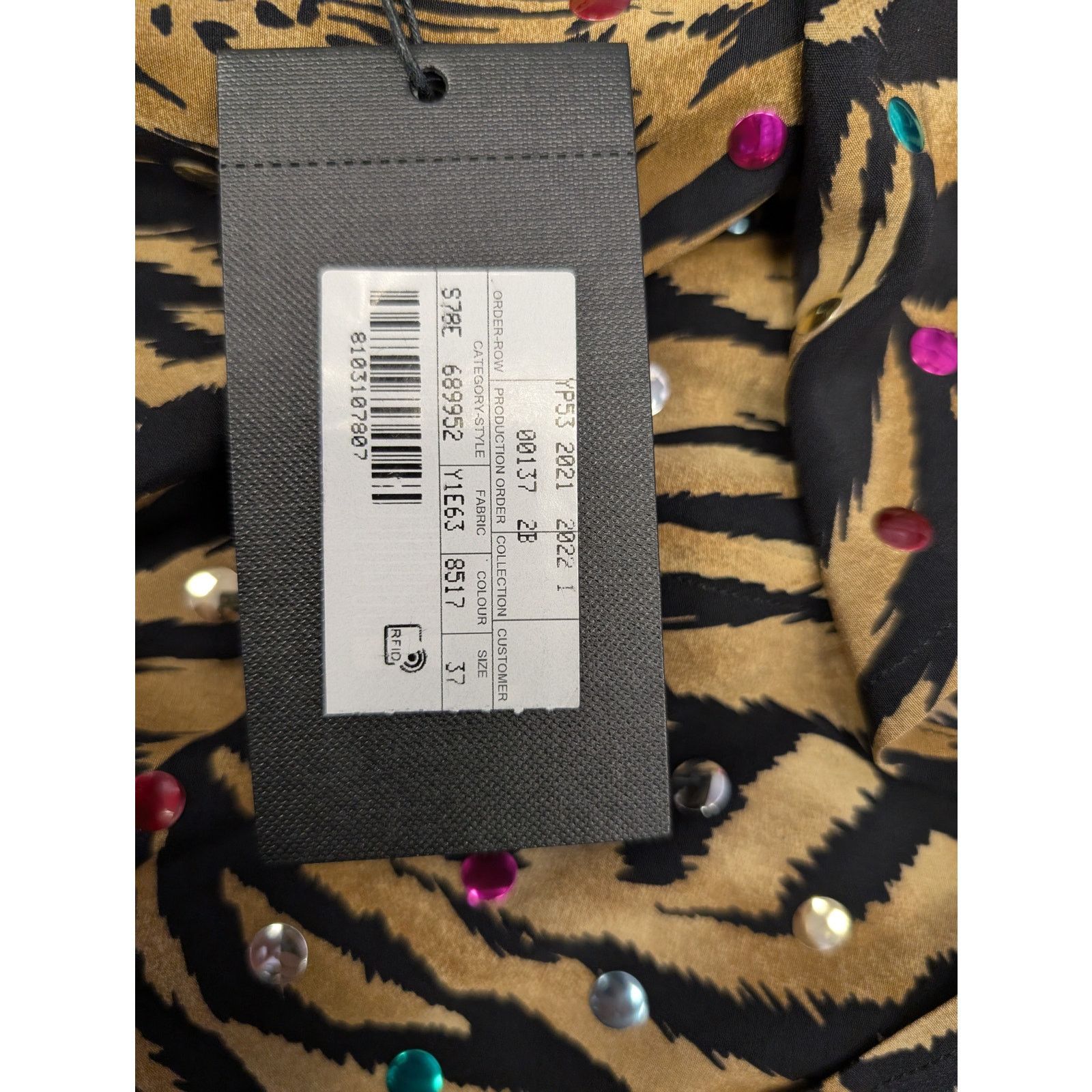 Saint Laurent Paris o1rshd1 Chemise Polo Tigre H H Button up Shirt in Multicolor Size US XS / EU 42 / 0 - 16 Thumbnail