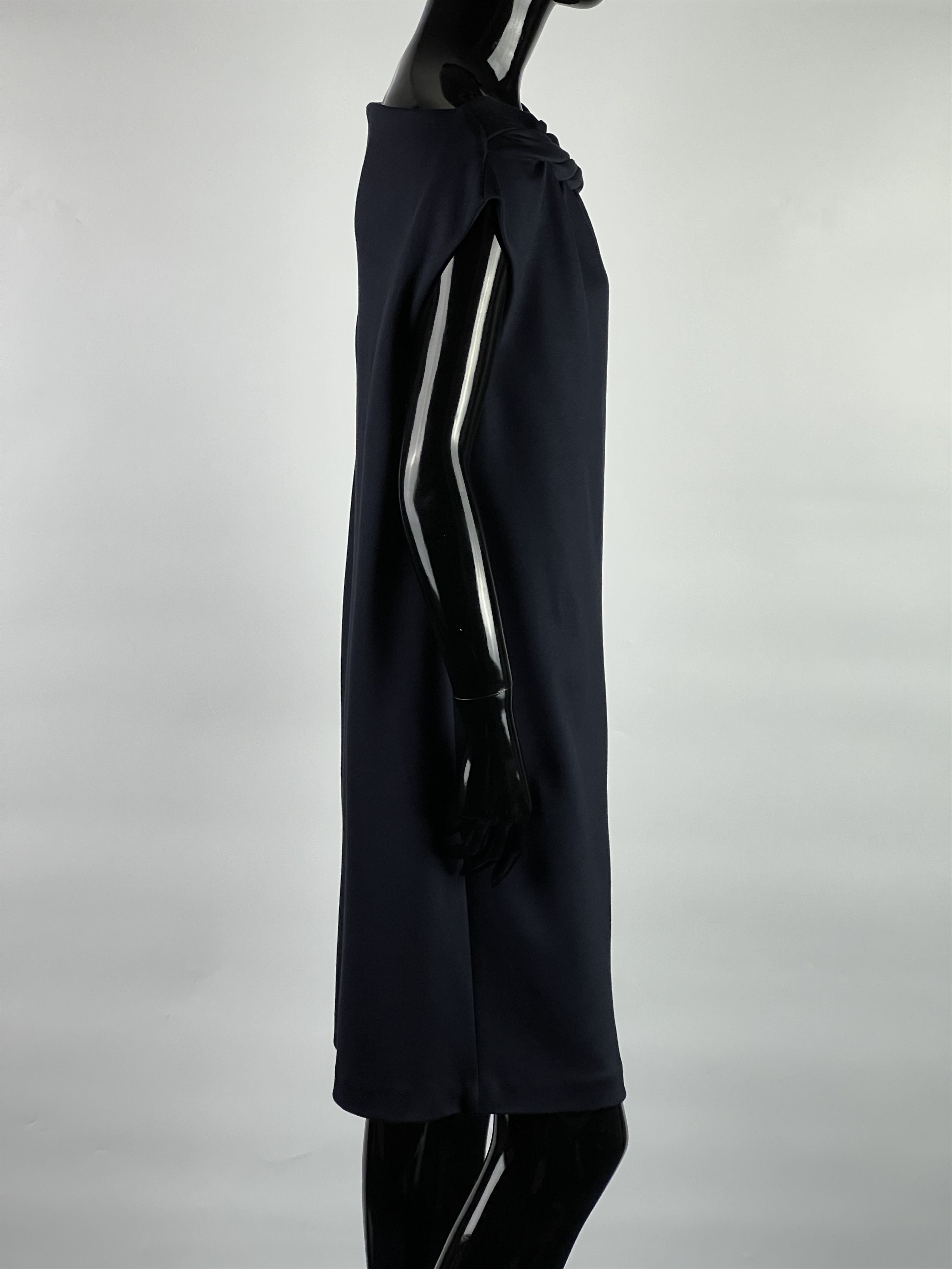 Cos COS Navy Blue Sleeveless Midi Dress Size M Size M / US 6-8 / IT 42-44 - 2 Thumbnail