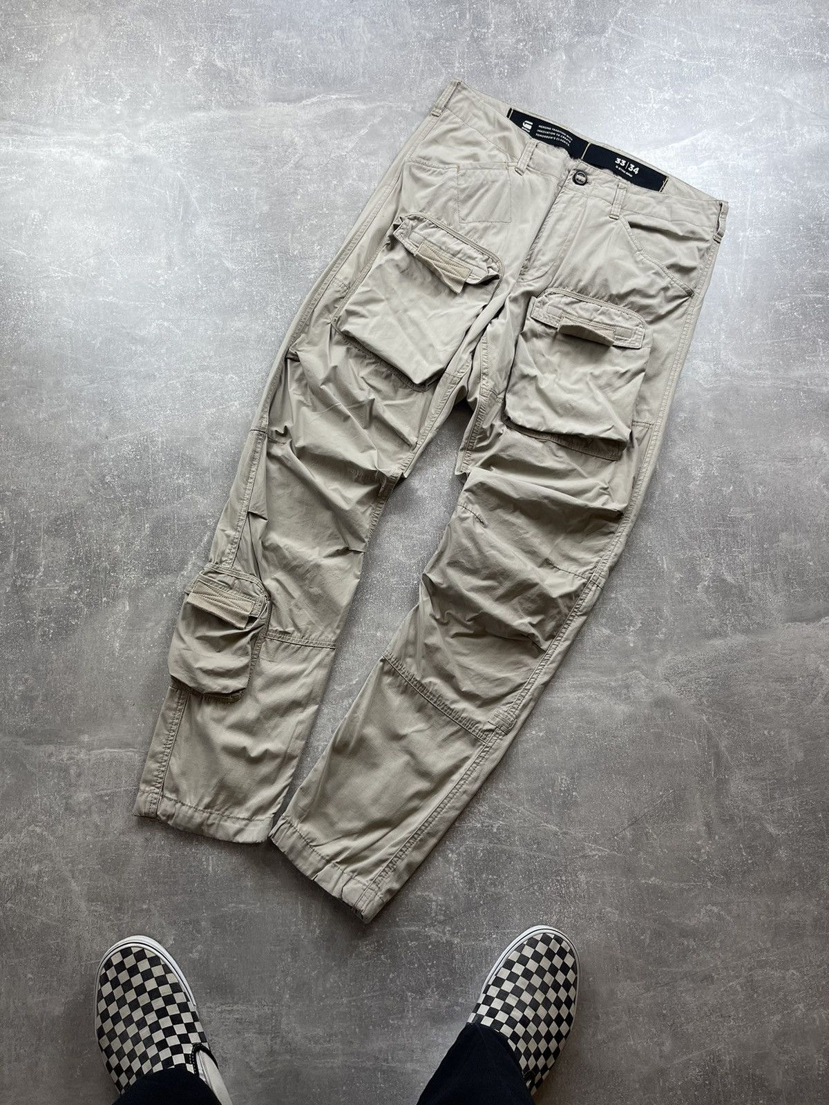 G-Star G-Star RAW RFW Research Cargo Pants Techwear Military Size US 33 - 1 Thumbnail