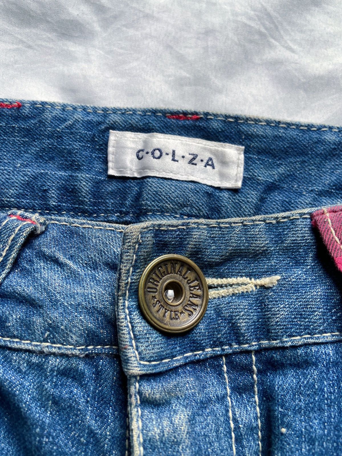 Japanese Brand JAPANESE COLZA Y2K DENIM PANTS Size US 32 / EU 48 - 10 Thumbnail