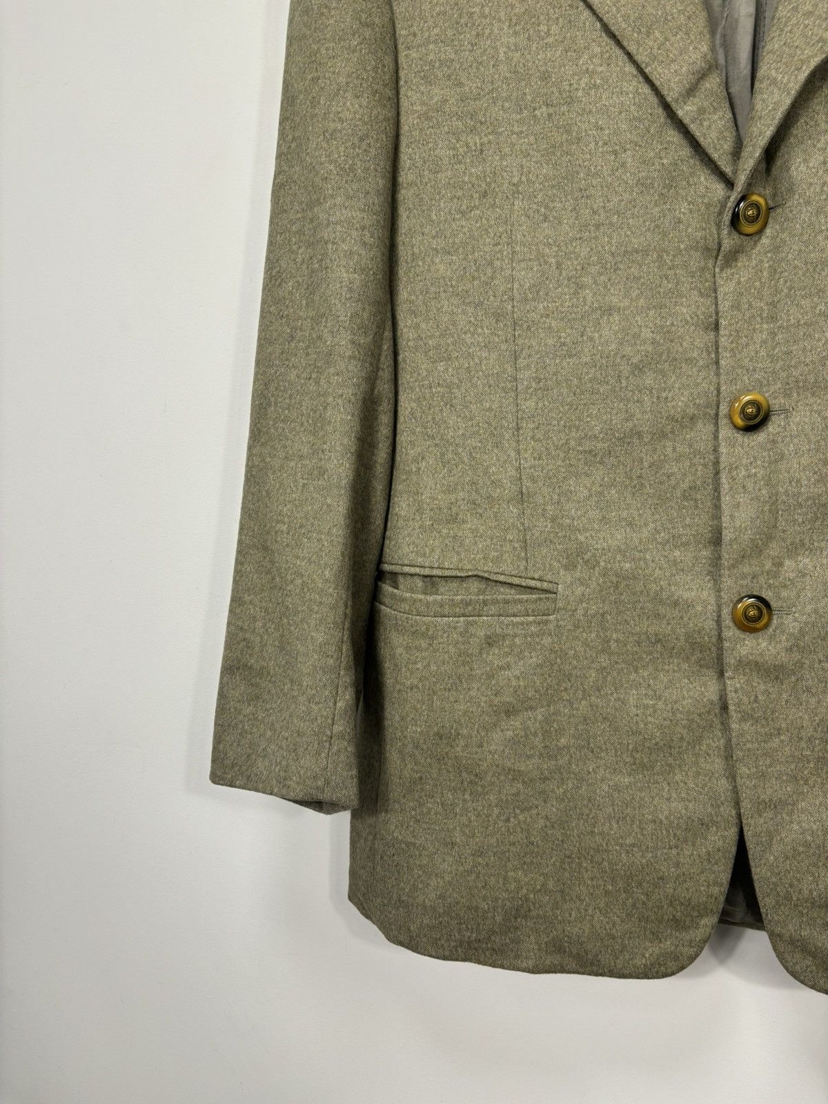 Versace Vintage Gianni Versace Classic Wool Cashmere Blazer Jacket Size 40R - 6 Thumbnail