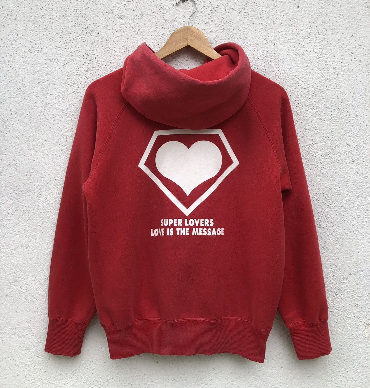 Super Lovers Super Lovers "Love Is The Message" Zip Up Hooded Sweatshirt Size US S / EU 44-46 / 1 - 1 Thumbnail