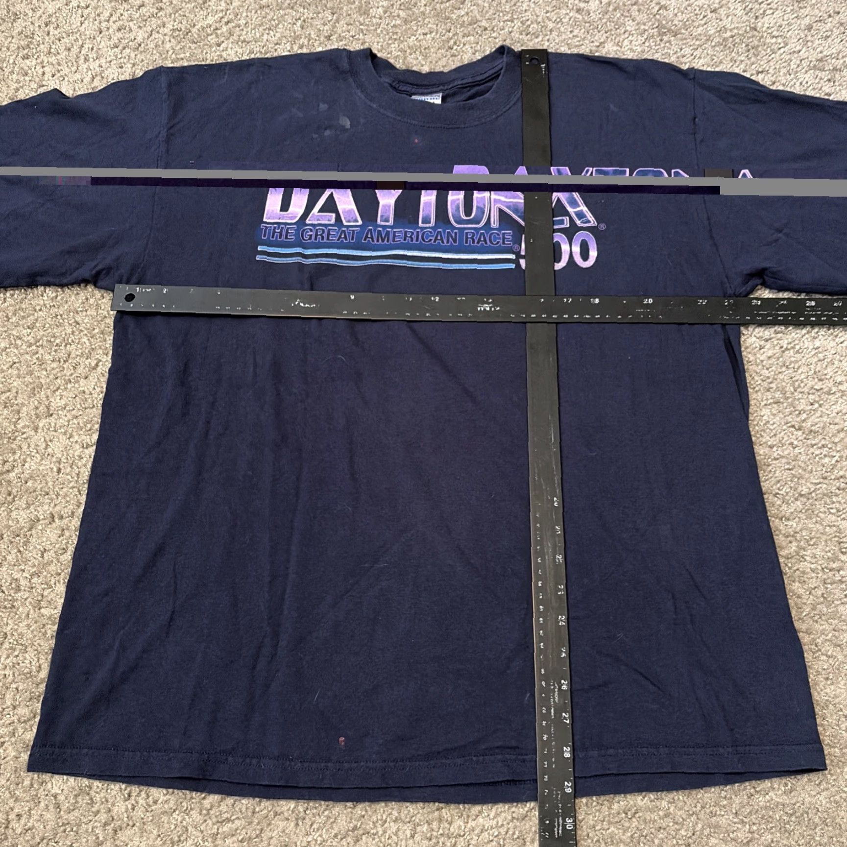 Gildan VINTAGE NASCAR T-Shirt Daytona 500 Racing Navy Blue XL Men Gildan Regular Size XL Size US XL / EU 56 / 4 - 7 Thumbnail