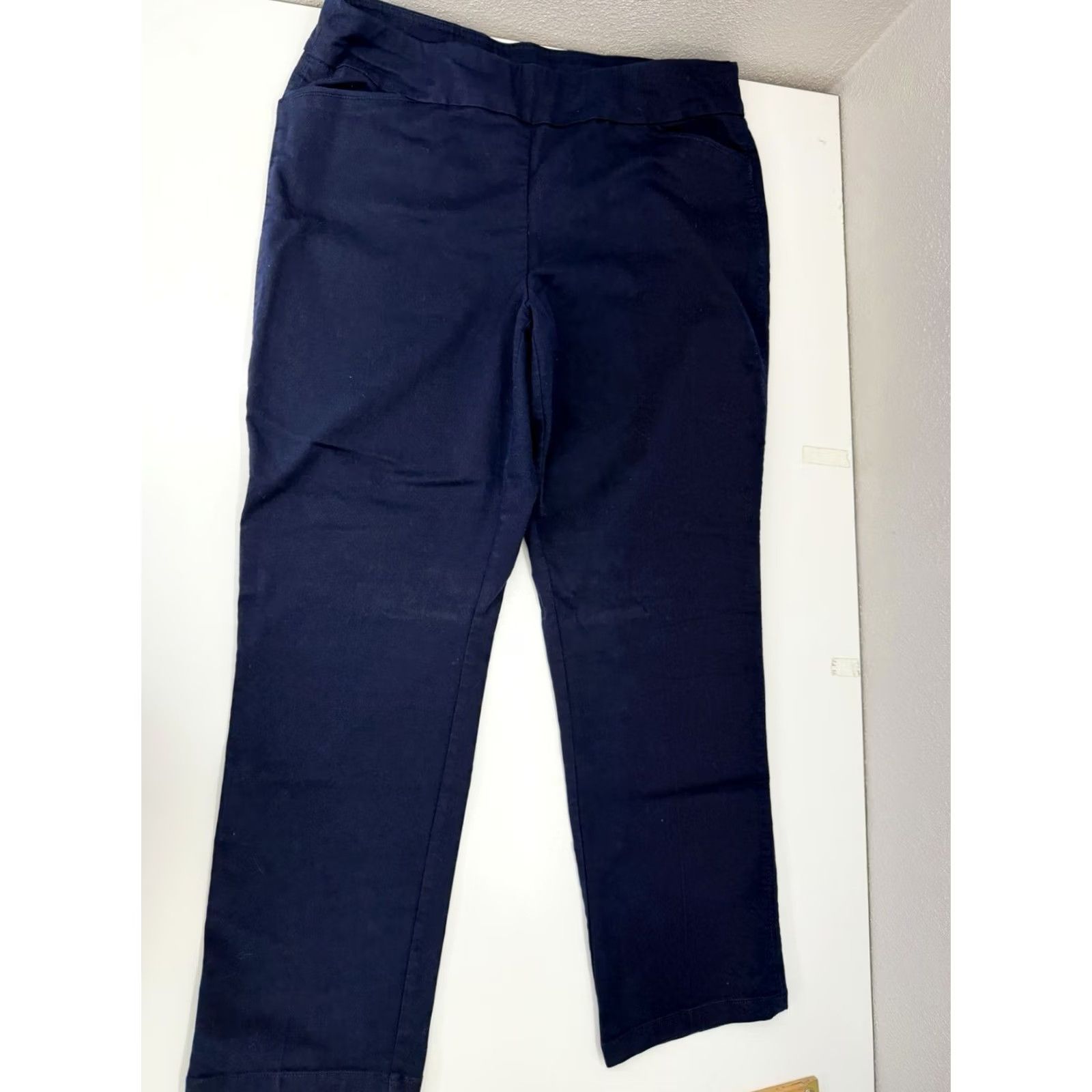 Croft & Barrow Croft & Barrow Womens Dress Pants Size 18 Reg Blue Effortless Stretch Pant Dress Pants Clothes Casual Workwear 90s Women Size 40" / US 18 - 3 Thumbnail