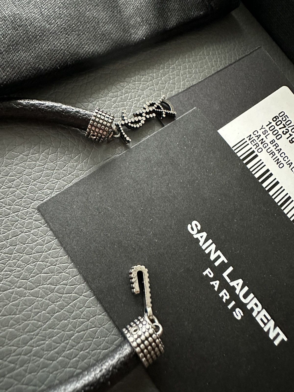 Saint Laurent Paris × Yves Saint Laurent Runway Brand New Saint Laurent Leather Bracelet Unisex Size ONE SIZE - 10 Thumbnail