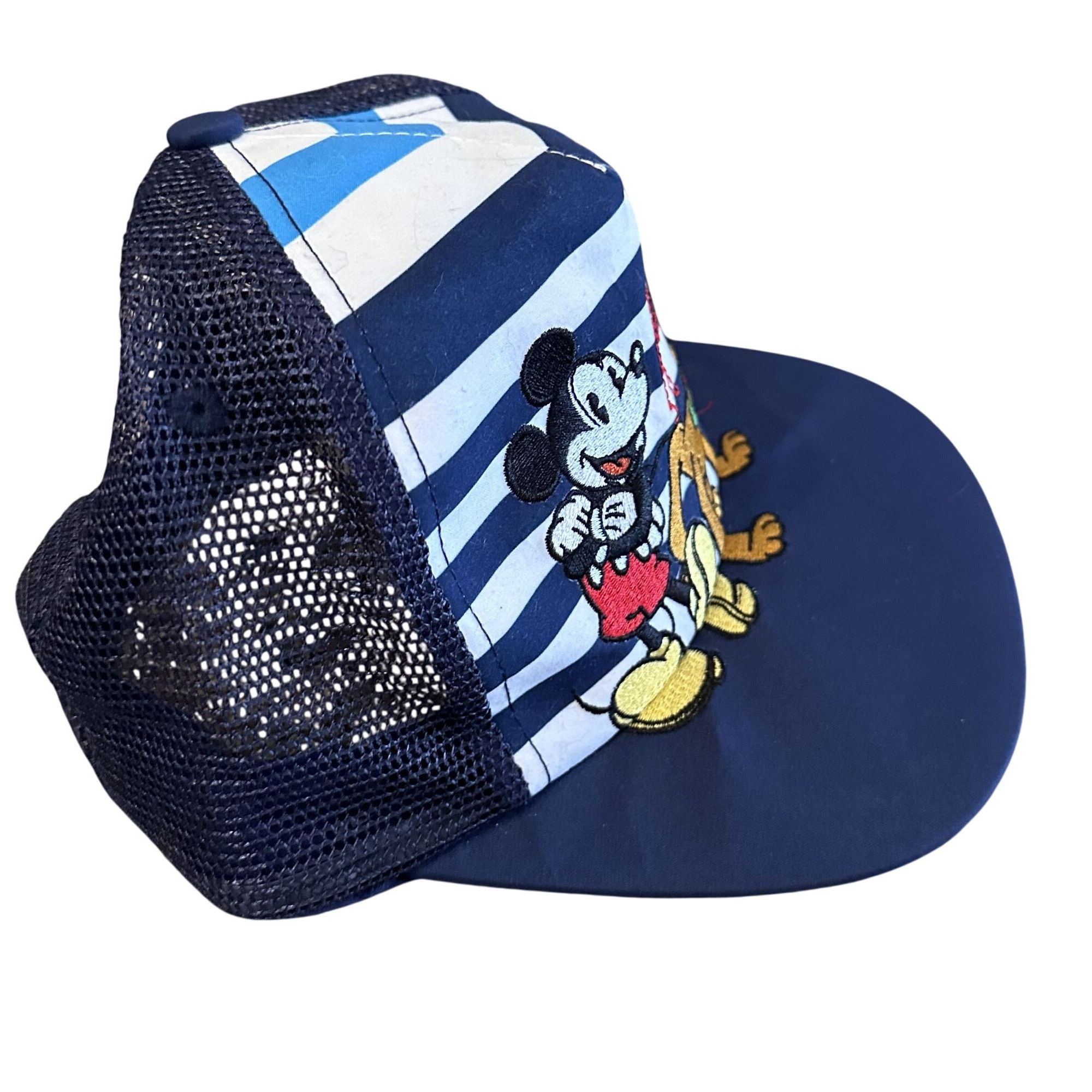 Disney Walt Disney Embroidered Mickey Pluto Trucker Hat Snap Back C Size ONE SIZE - 4 Thumbnail