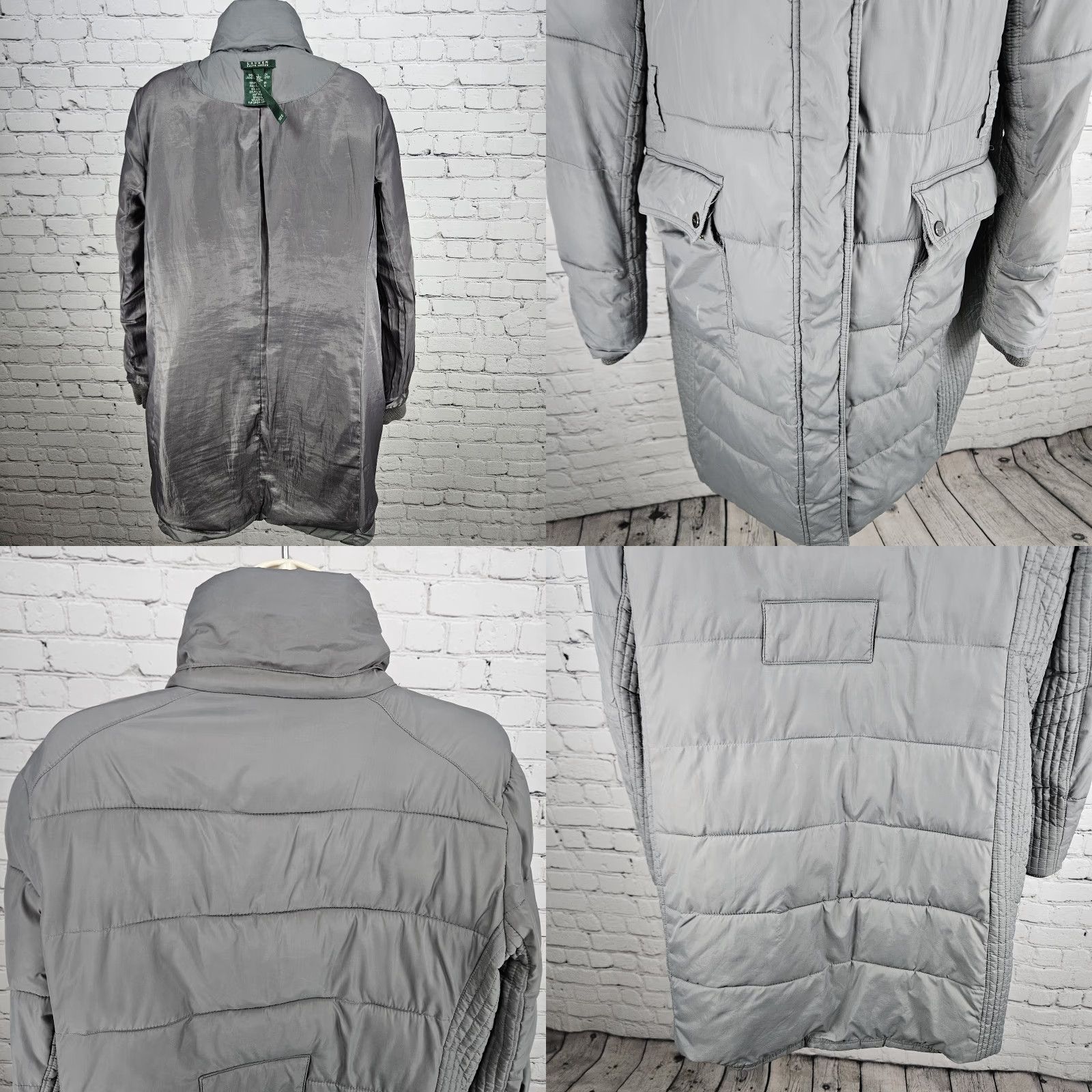 Ralph Lauren Lauren Ralph Lauren Grey Insulated Zip Parka Puffer Jacket Long Coat Large L Mens? (Wait) Size L / US 10 / IT 46 - 9 Thumbnail