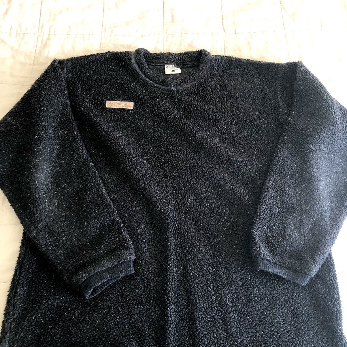 Columbia × Vintage Vintage 1990s mens COLUMBIA long sleeved, charcoal fleece L Size US L / EU 52-54 / 3 - 2 Thumbnail