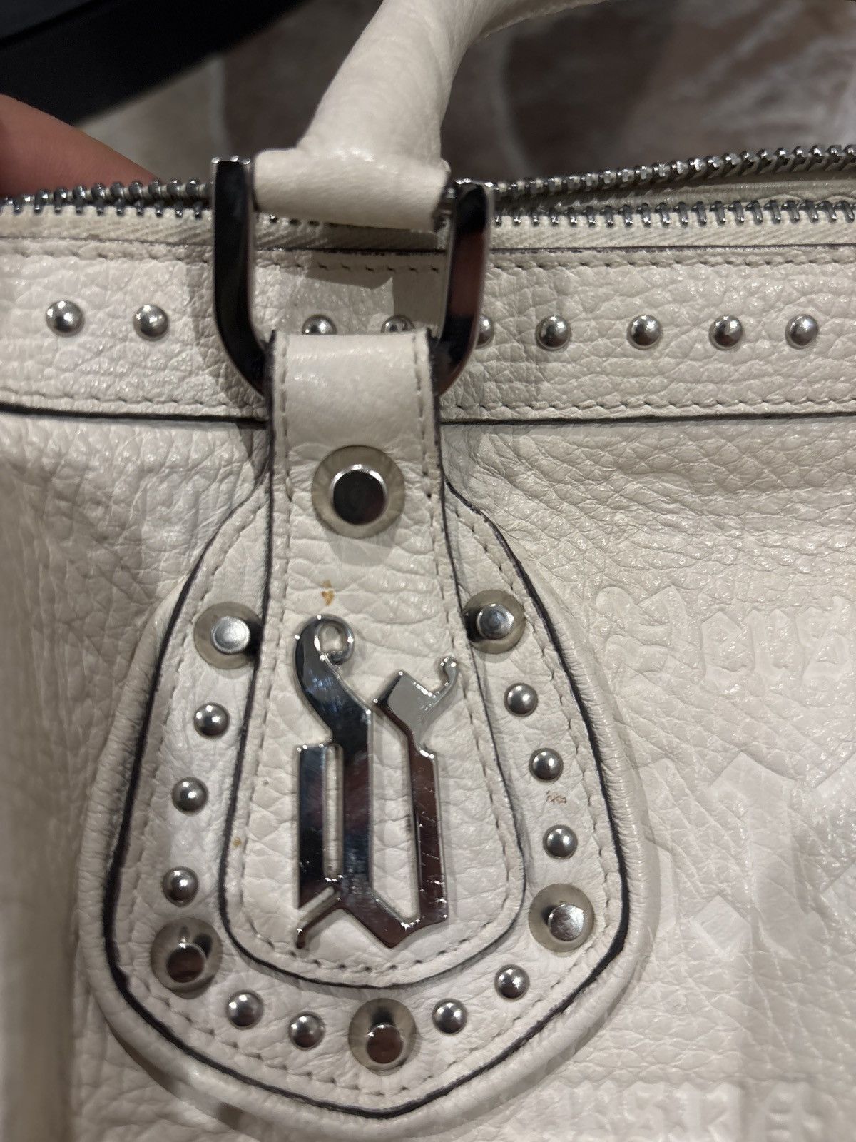 Versace RARE*** Vintage Versace Mini Bag with Embossed Leather Size ONE SIZE - 6 Thumbnail