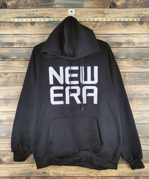 Vintage Vintage New Era Black Hoodie Sweatshirts Size US M / EU 48-50 / 2 - 1 Thumbnail