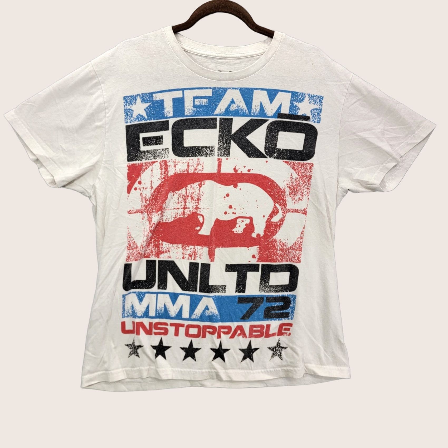 Ecko Unltd. VINTAGE Ecko Unltd. MMA Shirt Mens XL Graffiti Hip Hop Skate Street Distressed White Cotton T-Shirt Boy? No, keep Mens. Size US XL / EU 56 / 4 - 1 Thumbnail