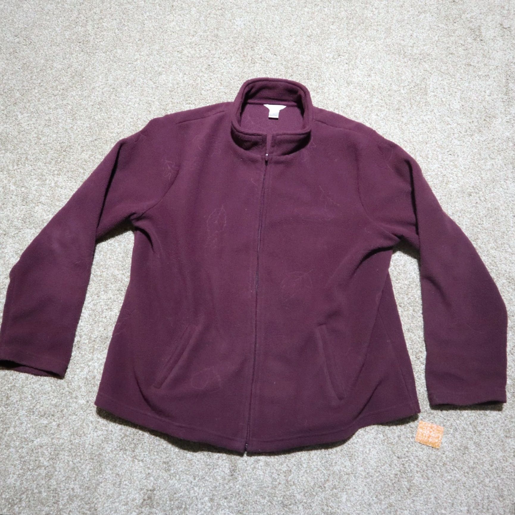 Vintage Christopher & Banks Jacket Women Long Sleeve Purple Velvet Zip Up Size L Fall Size L / US 10 / IT 46 - 2 Thumbnail