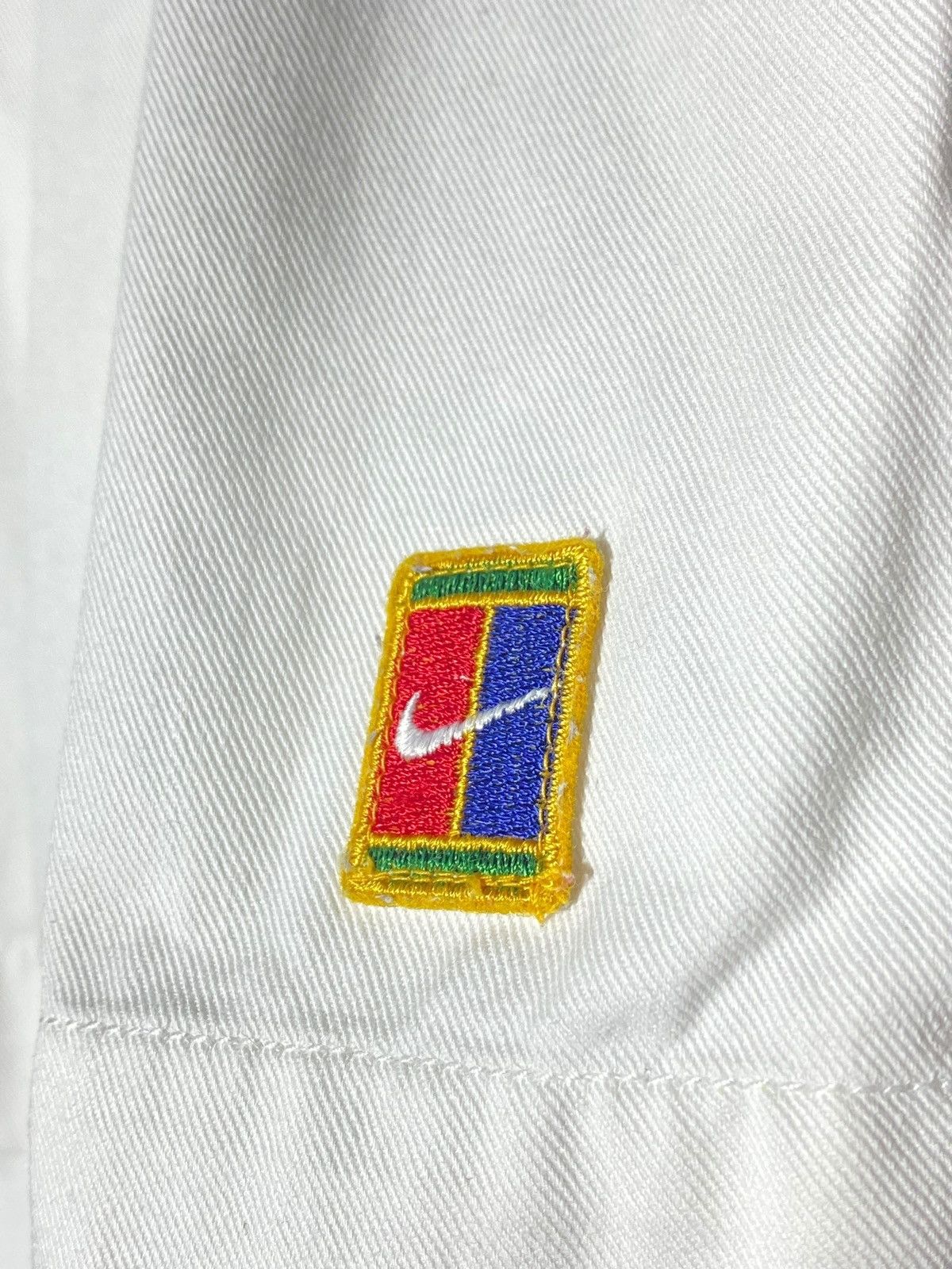Nike 🔥 VINTAGE 90s NIKE COURT PACTH SHORTS ANDRE AGASSI Y2K USA Size US 32 / EU 48 - 5 Thumbnail