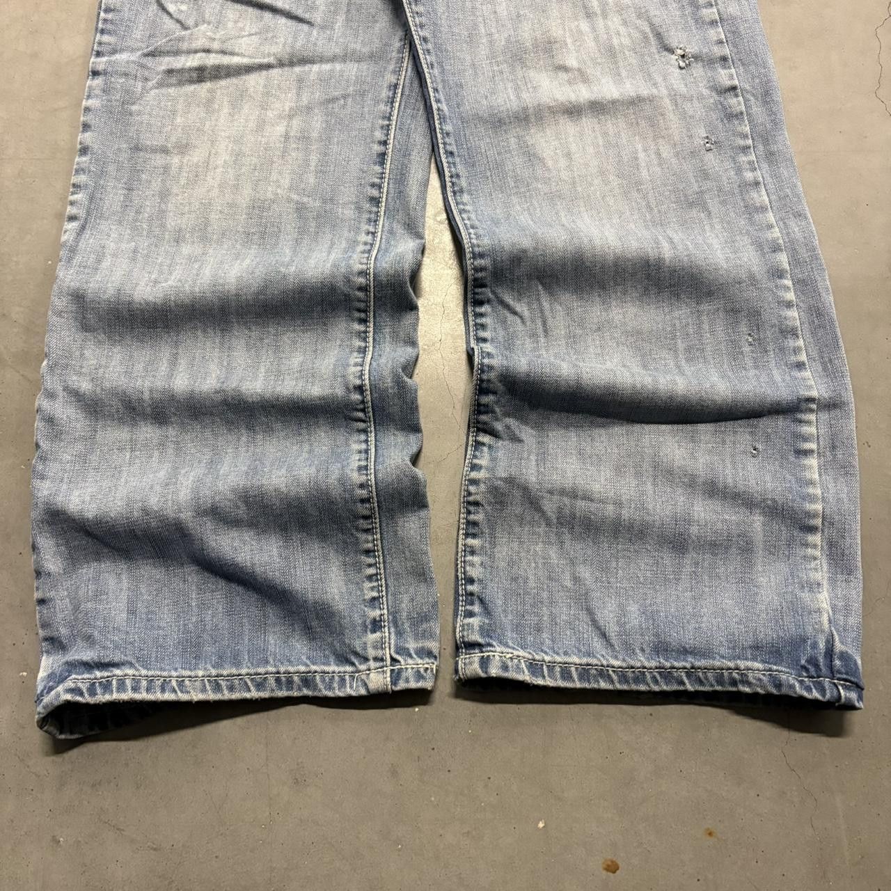 Vintage Crazy Vintage Y2K/2000s Baggy Skater Style Medium Blue Wash Denim jeans! Size US 36 / EU 52 - 5 Thumbnail