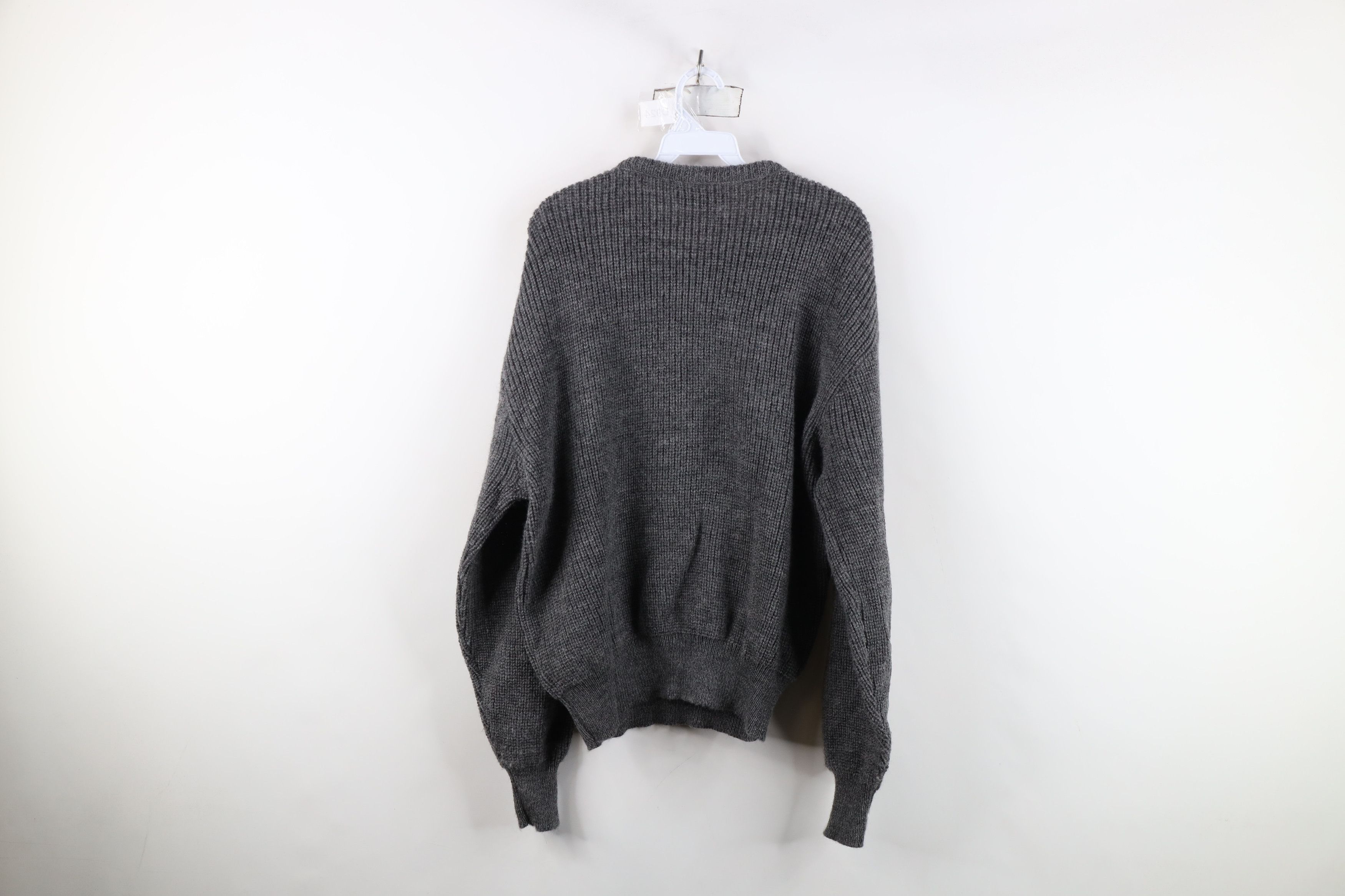 Vintage Vintage 90s Streetwear Ribbed Knit Crewneck Sweater USA Size US XL / EU 56 / 4 - 7 Thumbnail