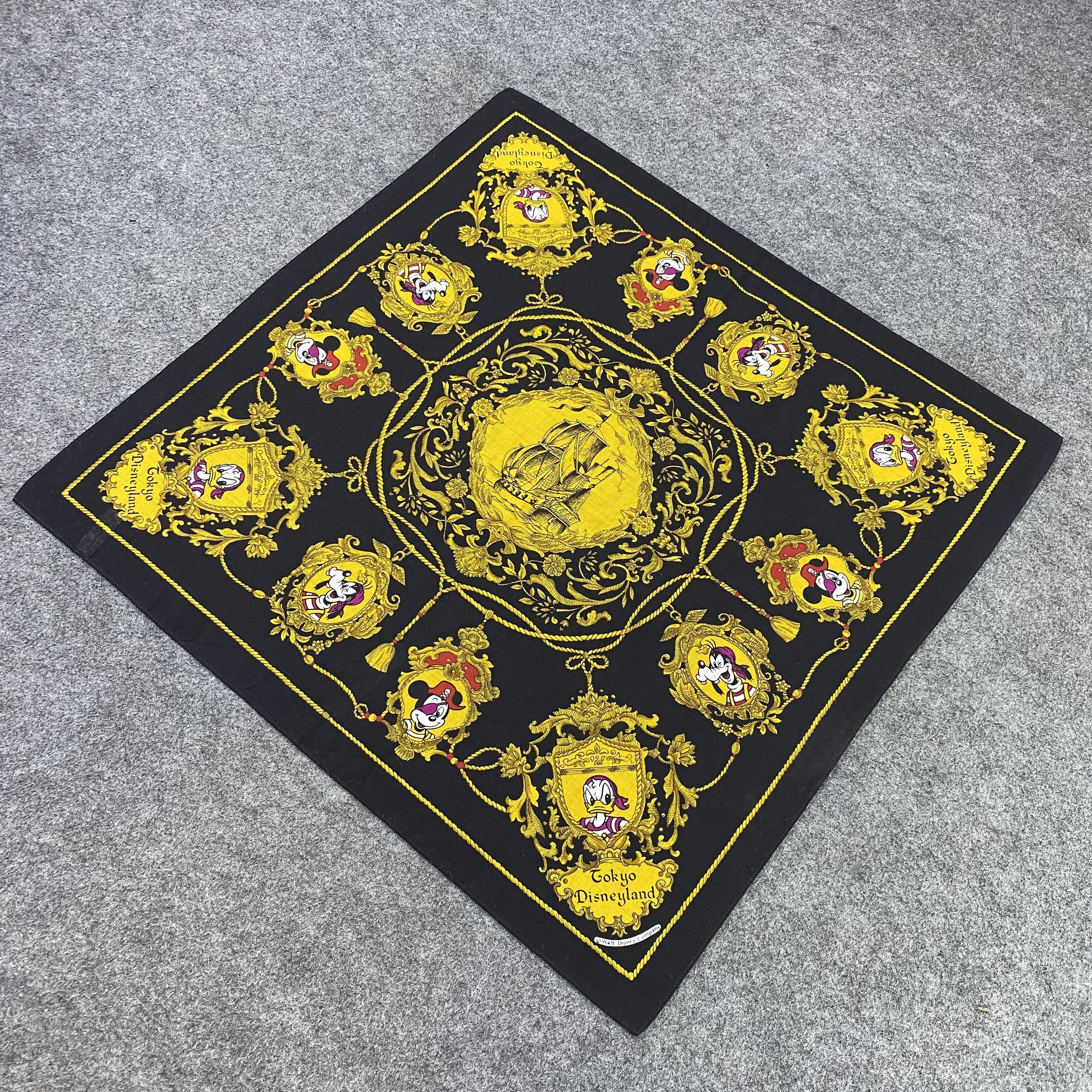 Anime Tokyo Disneyland Handkerchief Cartoon Mickey mouse-B1414 Size ONE SIZE - 2 Thumbnail