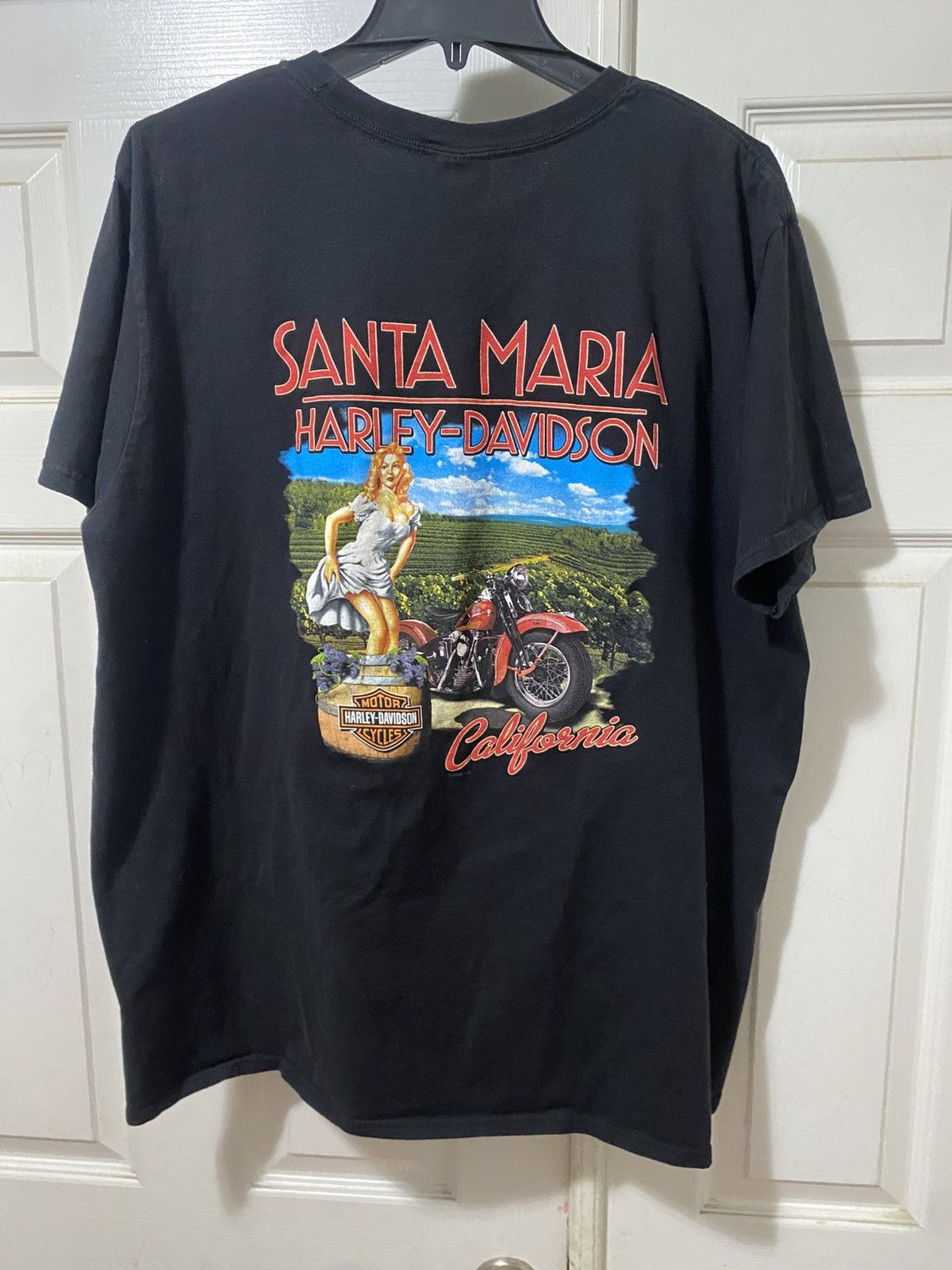 Harley Davidson Vintage Harley-Davidson Santa Maria California Graphic Tee Size US XXL / EU 58 / 5 - 1 Thumbnail