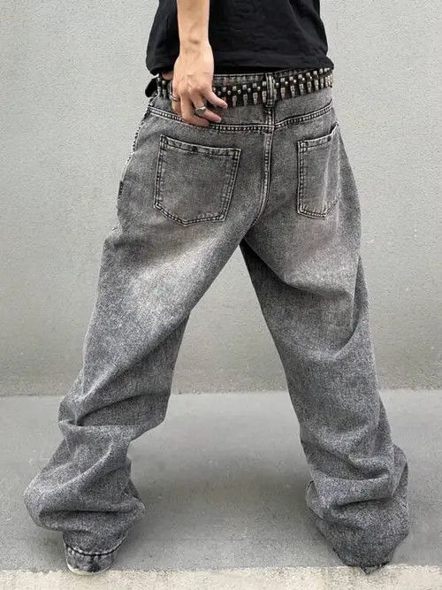 Japanese Brand Faded Baggy Denim Jeans Loose fit Size US 32 / EU 48 - 2 Thumbnail