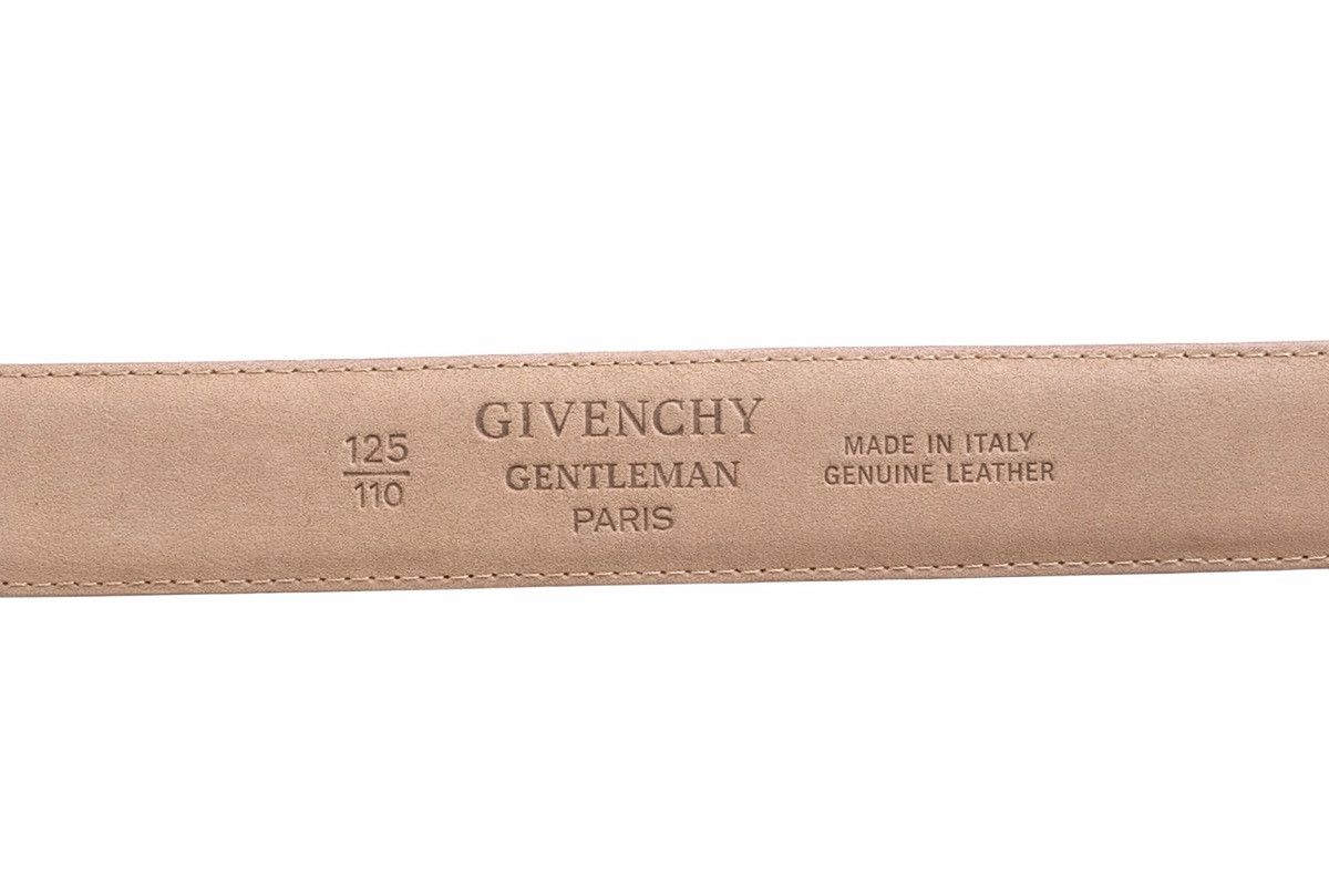 Givenchy Vintage GIVENCHY Gentleman Belt Black Embossed Leather Size ONE SIZE - 3 Thumbnail