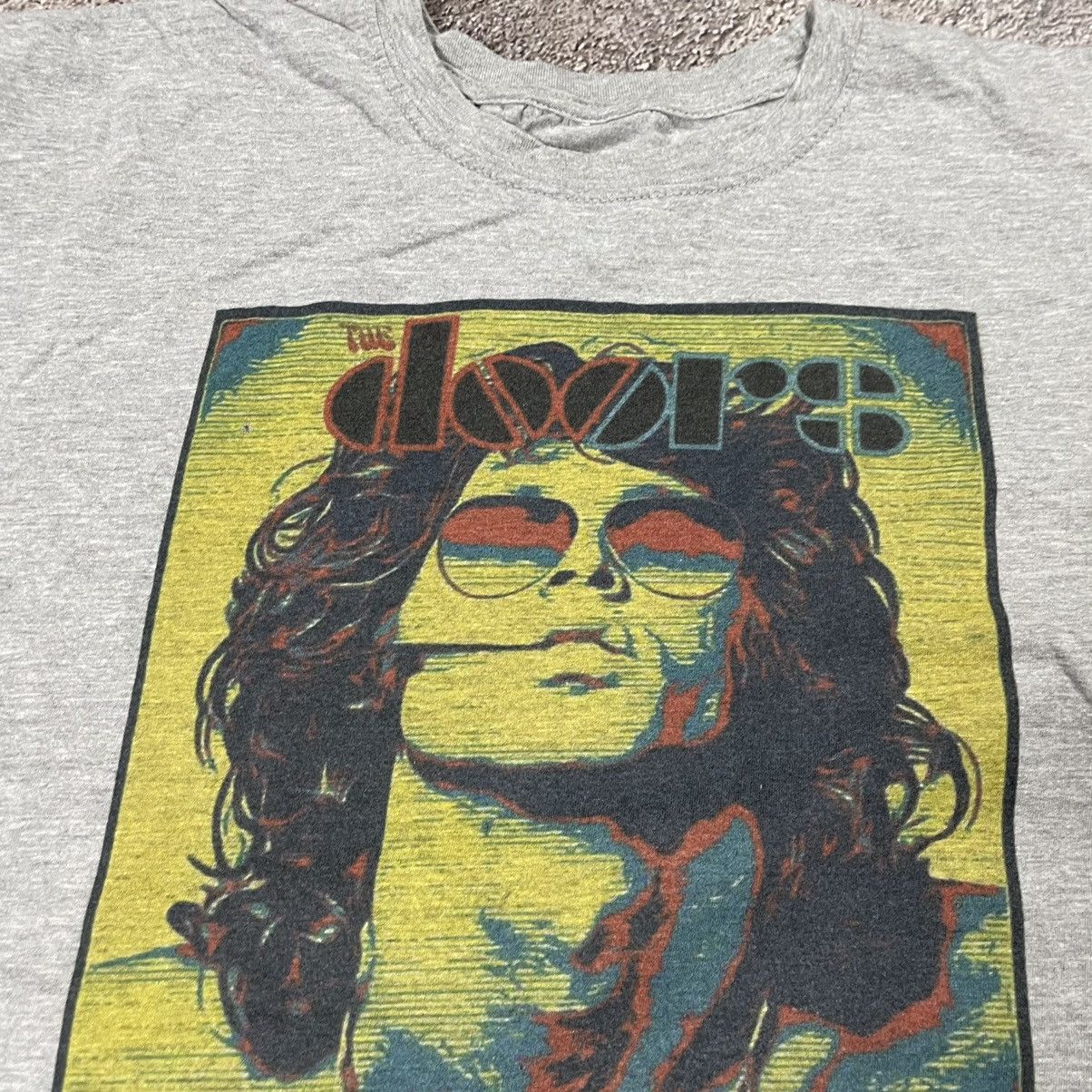 Vintage Vintage 90s The Doors Band Tee Sun Faded Graphic Grunge L Size US L / EU 52-54 / 3 - 5 Thumbnail
