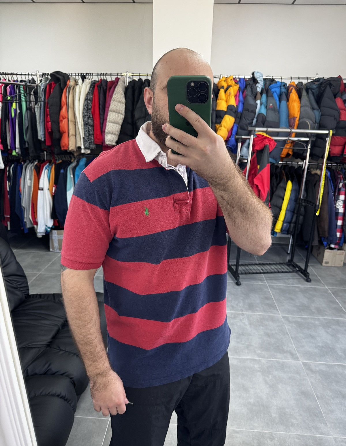 Polo Ralph Lauren Vintage Polo Ralph Lauren Striped Men Polo Shirt Size L Size US L / EU 52-54 / 3 - 2 Thumbnail