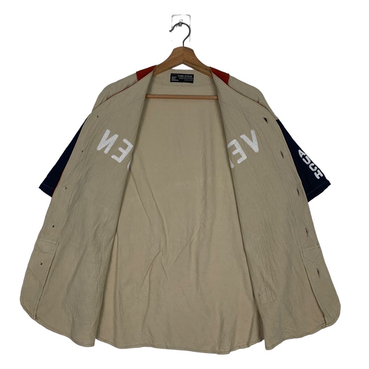 Japanese Brand CUBE SUGAR Colorblock Work Wear Button Shirt #0875-C39 Size US M / EU 48-50 / 2 - 11 Thumbnail