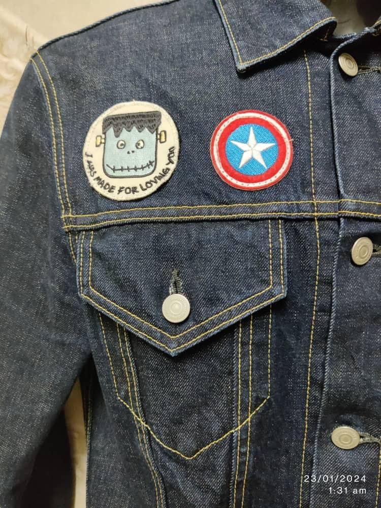 URBAN RESEARCH DOORS URBAN RESEARCH TRUCKER DENIM JACKET WITH PATCHES Size US M / EU 48-50 / 2 - 11 Thumbnail