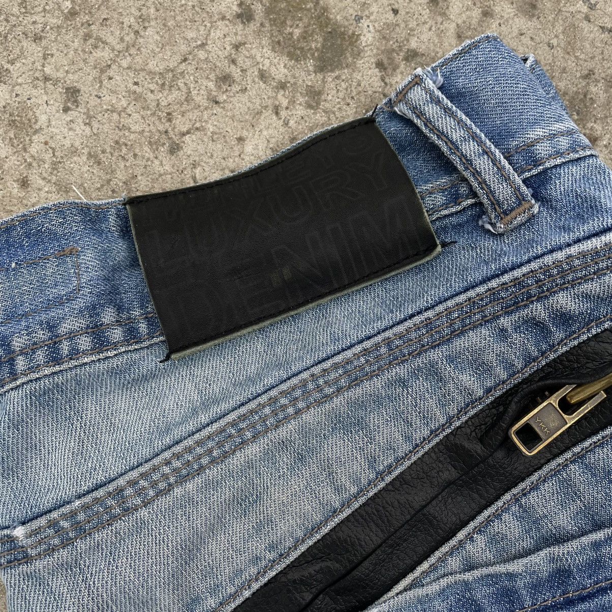 Le Grande Bleu (L.G.B.) VTG Man’s Fitted Crazy Henley’s Denim 32 Jeans Double Knee Size US 32 / EU 48 - 10 Thumbnail