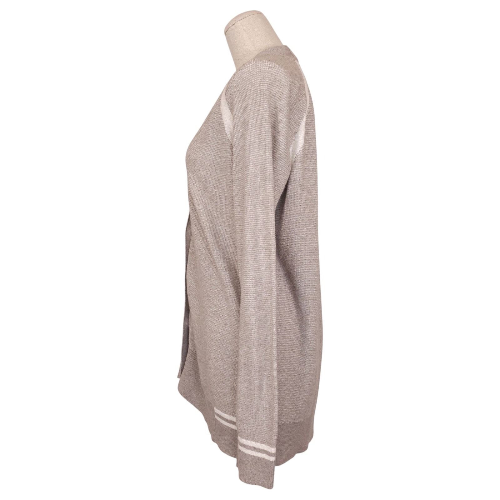 ATM ATM Raglan Sleeve Schoolboy Cardigan Gray Sz Medium Size M / US 6-8 / IT 42-44 - 2 Thumbnail