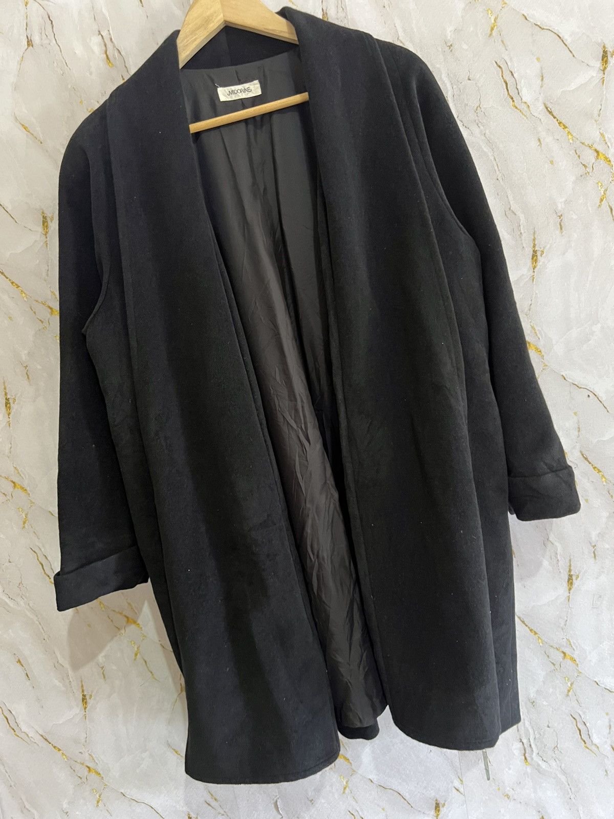 Japanese Brand Vintage Midorine Wool Long Jacket / Coat Size US XXL / EU 58 / 5 - 3 Thumbnail