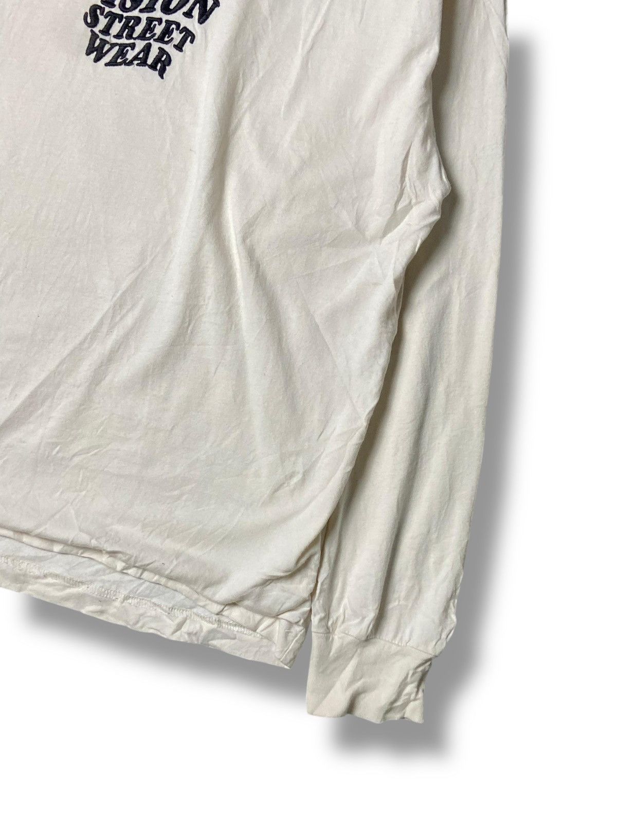 Japanese Brand Vision Street Wear Embroidered Long Sleeve Tee (142) Size US L / EU 52-54 / 3 - 3 Thumbnail