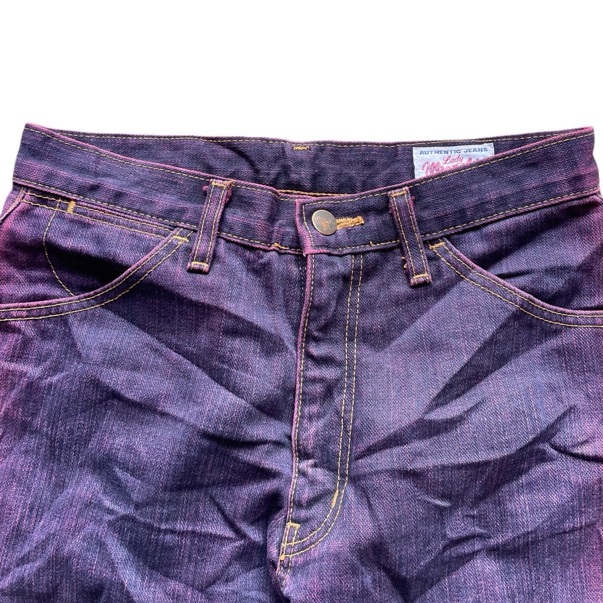 Japanese Brand × Wrangler Wrangler Flared Cut Red Washed Size 28" / US 6 / IT 42 - 3 Thumbnail
