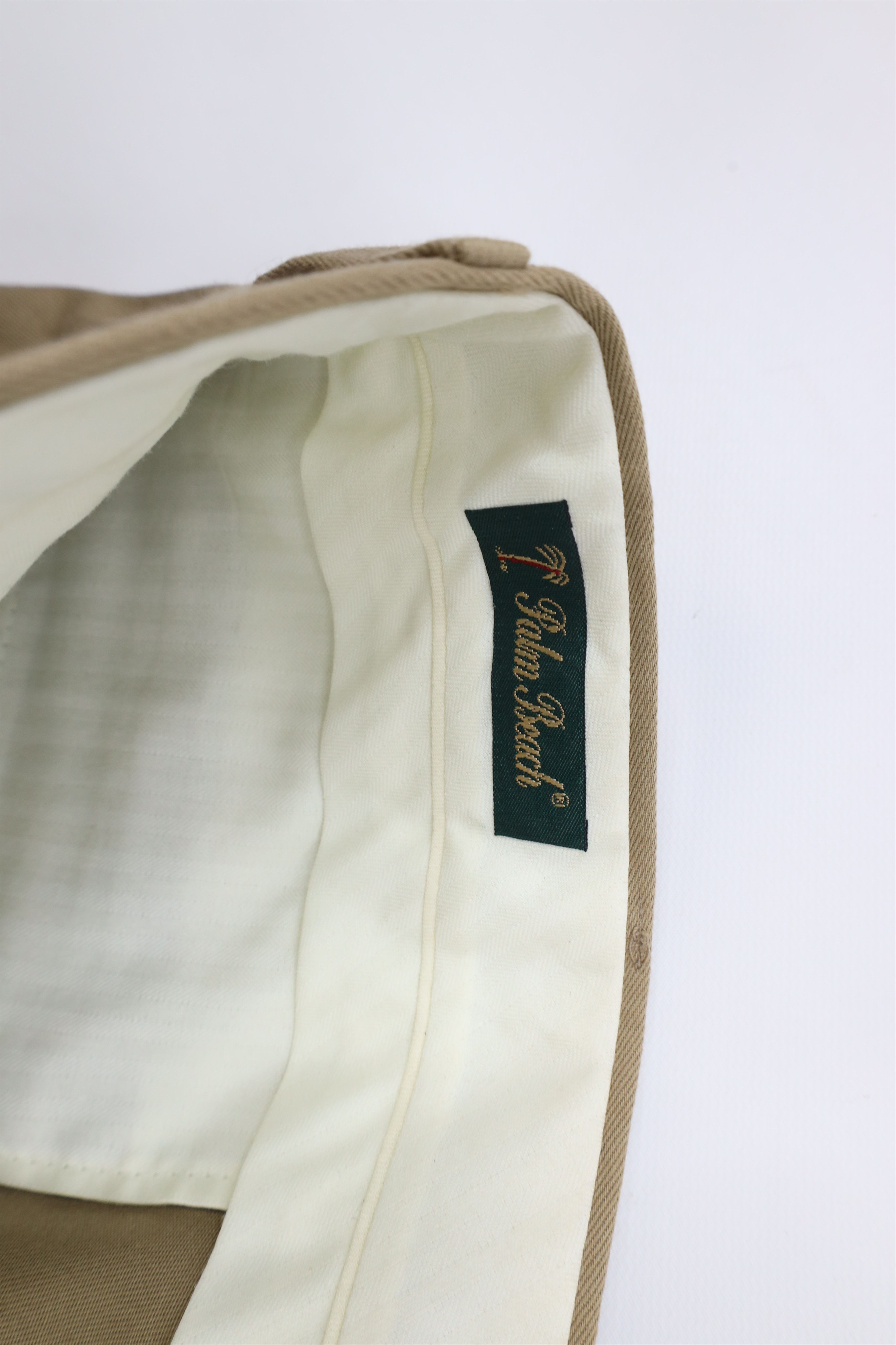 Vintage Vintage 90s Palm Beach Wide Leg Chino Pants Khaki Beige Size US 36 / EU 52 - 8 Thumbnail