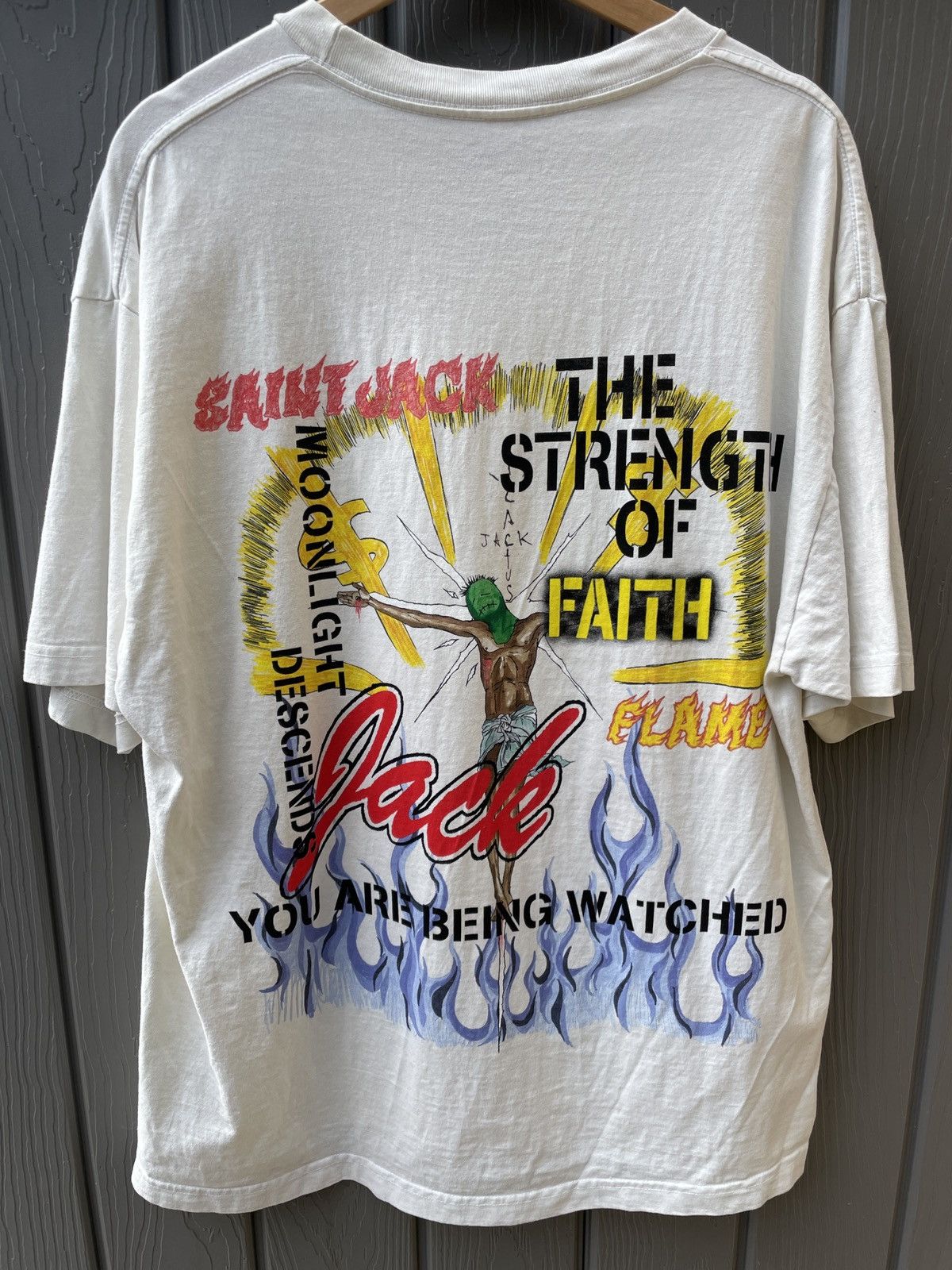 Travis Scott Utopia x St Michael 3A Tee White Men's - SS23 - US