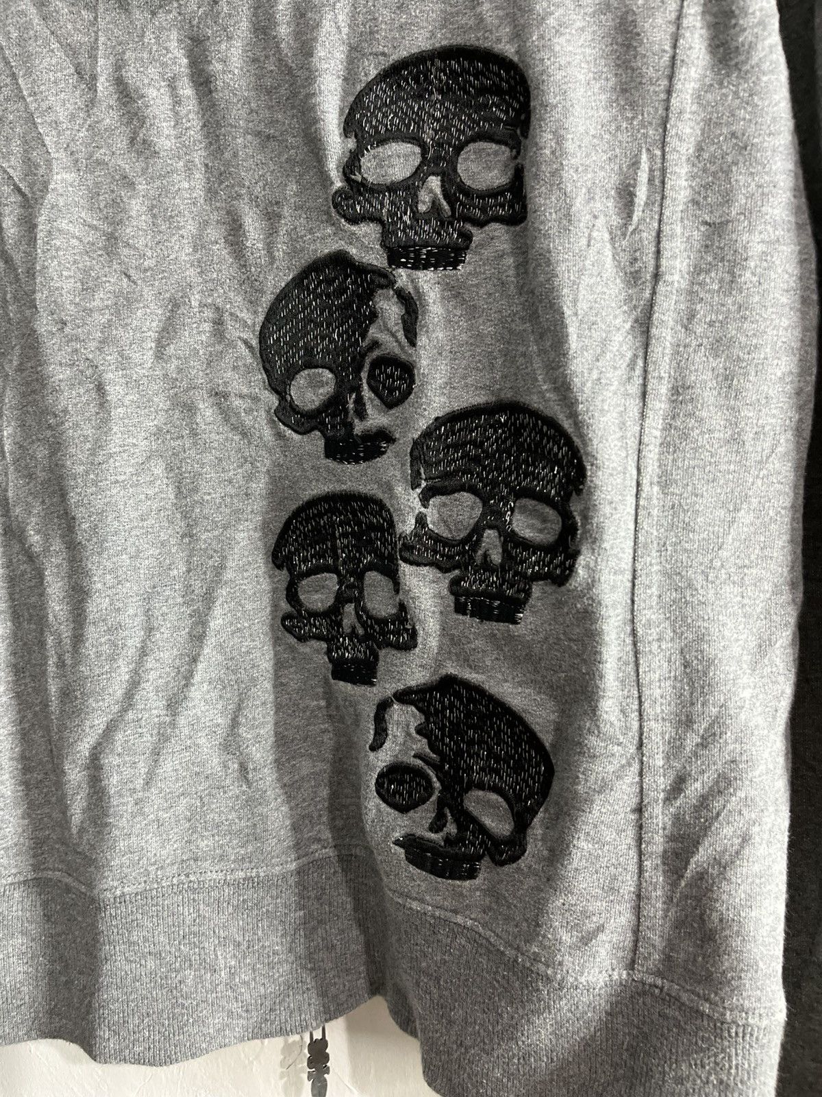 Japanese Brand 2000s army of no! Skull embroidery hoodie Size US M / EU 48-50 / 2 - 8 Thumbnail