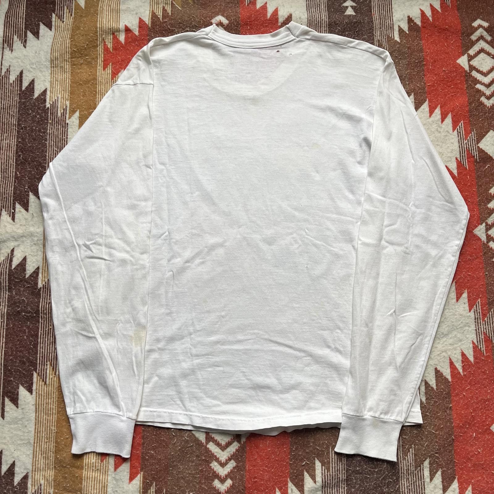 Nike × Vintage Vintage 90s Nike Air Distressed Long Sleeve Sportswear Shirt Size US L / EU 52-54 / 3 - 4 Thumbnail