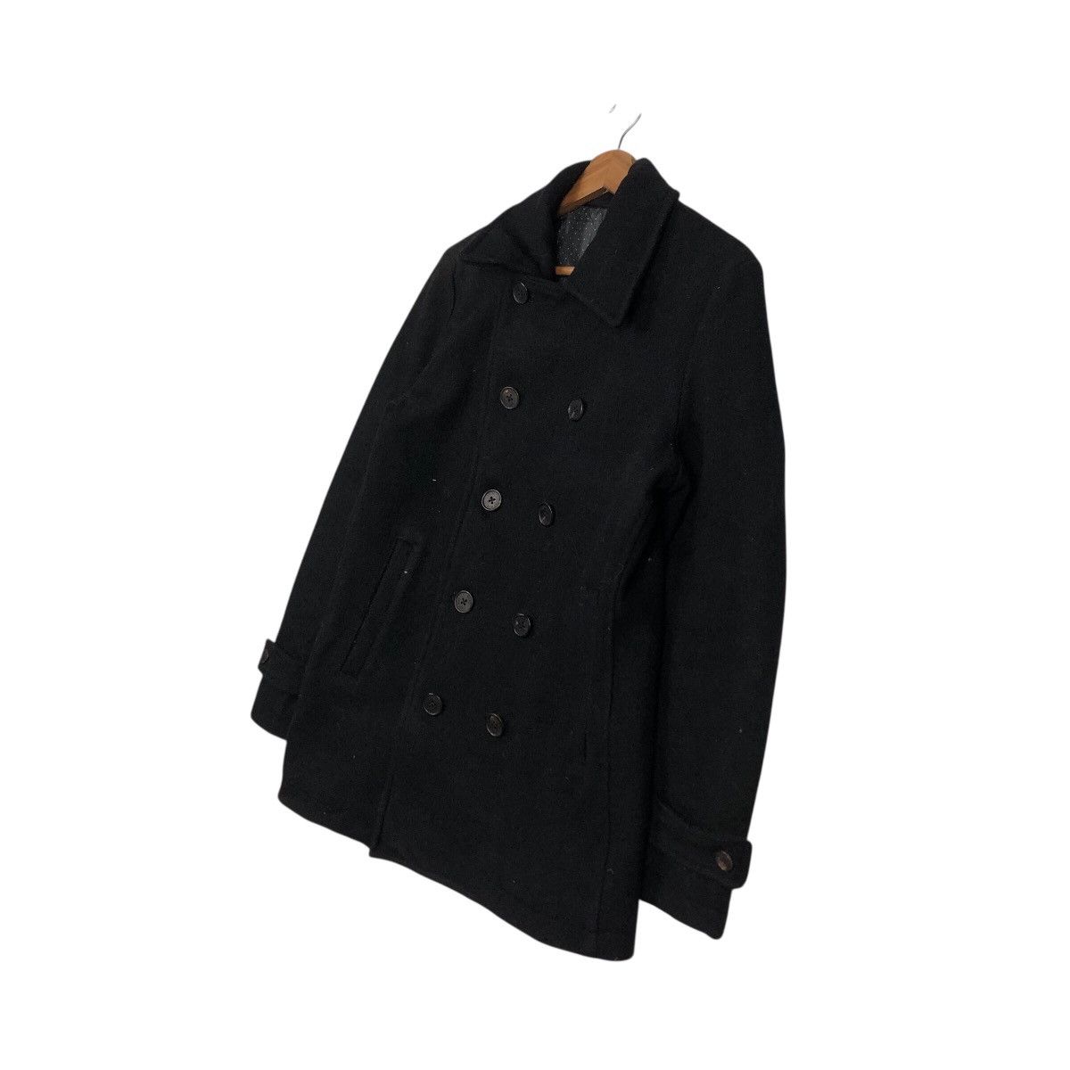 Issey Miyake 📌Vintage Wool Jacket Double Collar Ships Jet Blue Japan Size US M / EU 48-50 / 2 - 3 Thumbnail