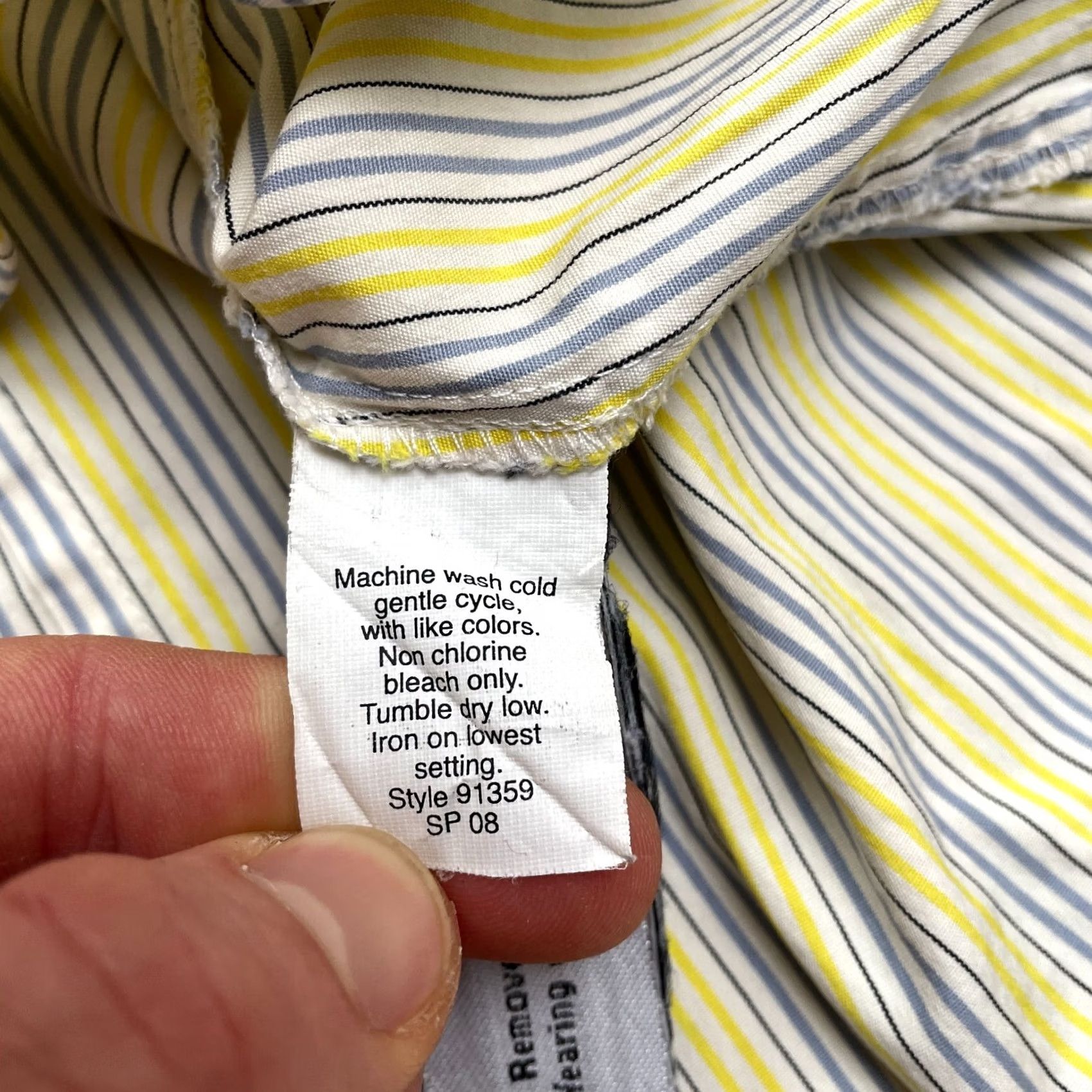 J.Crew J.Crew Haberdashery Shirt Womens Medium Multi Striped Button Down Stretch Casual Size M / US 6-8 / IT 42-44 - 5 Thumbnail
