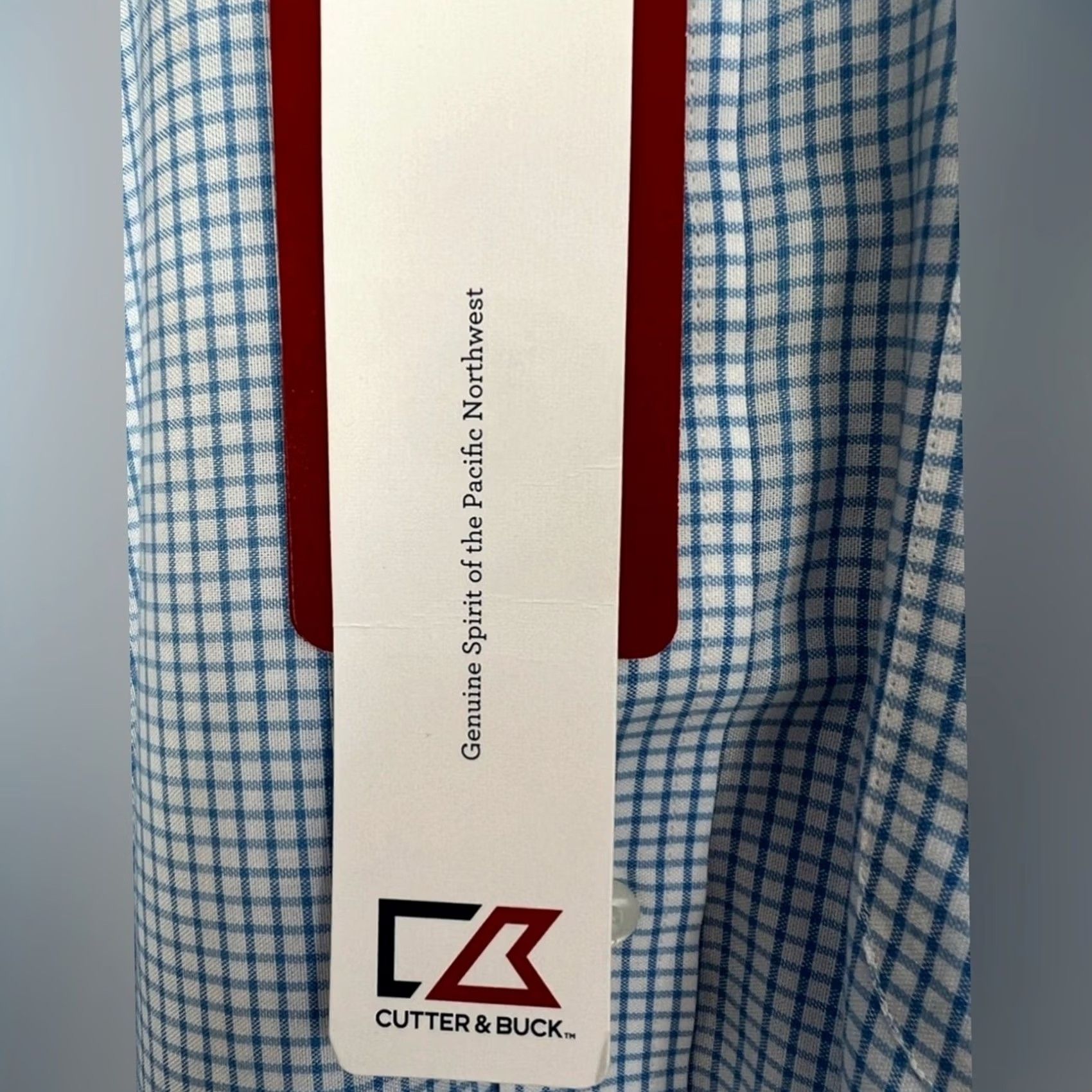 Cutter & Buck Cutter & Buck Shirt Men L Large Tattersall Blue NWT Sothebys Easy Care Long Sleeve Size US L / EU 52-54 / 3 - 6 Thumbnail