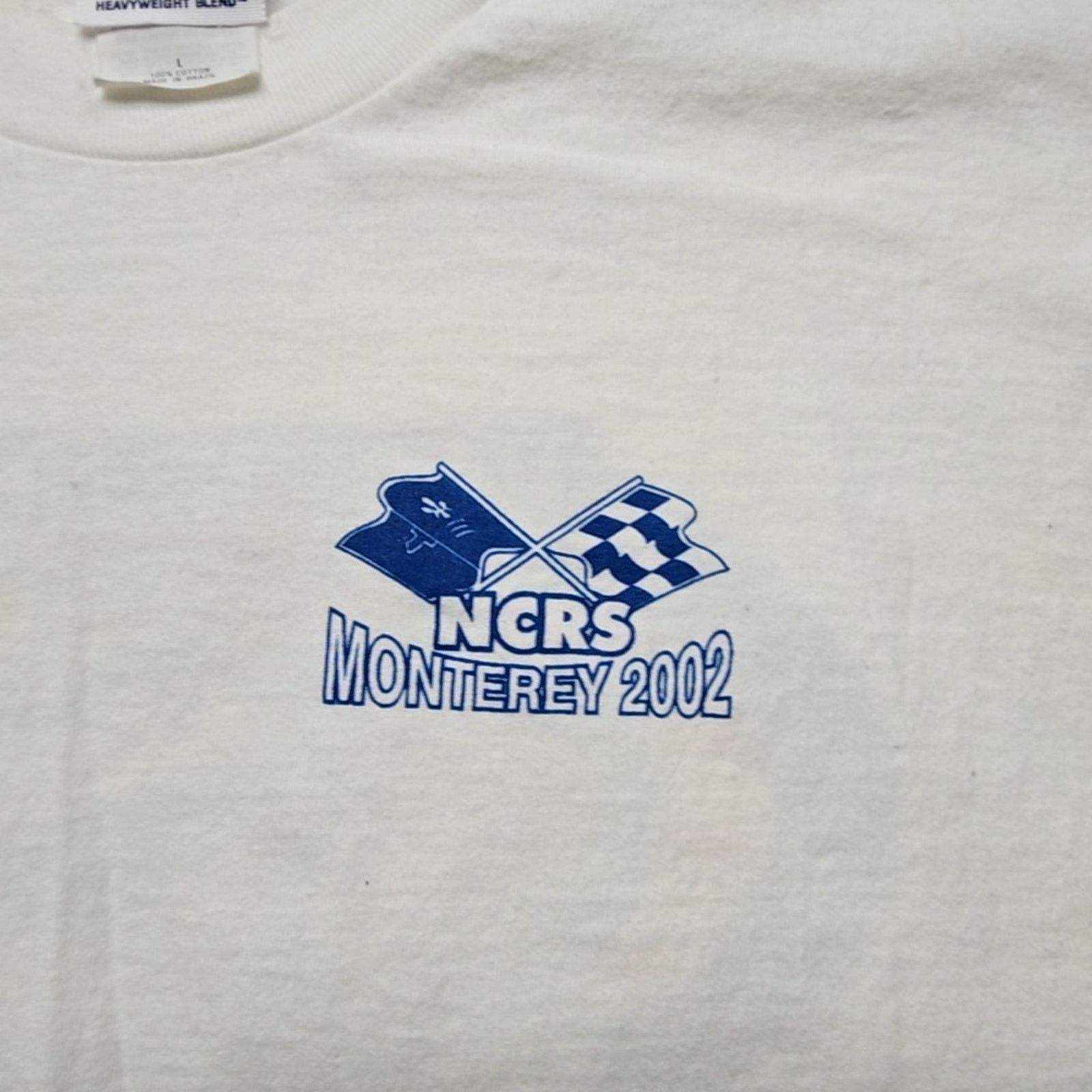 Jerzees Vintage NCRS National Monterey T-shirt L Corvette White Tee Size US L / EU 52-54 / 3 - 4 Thumbnail