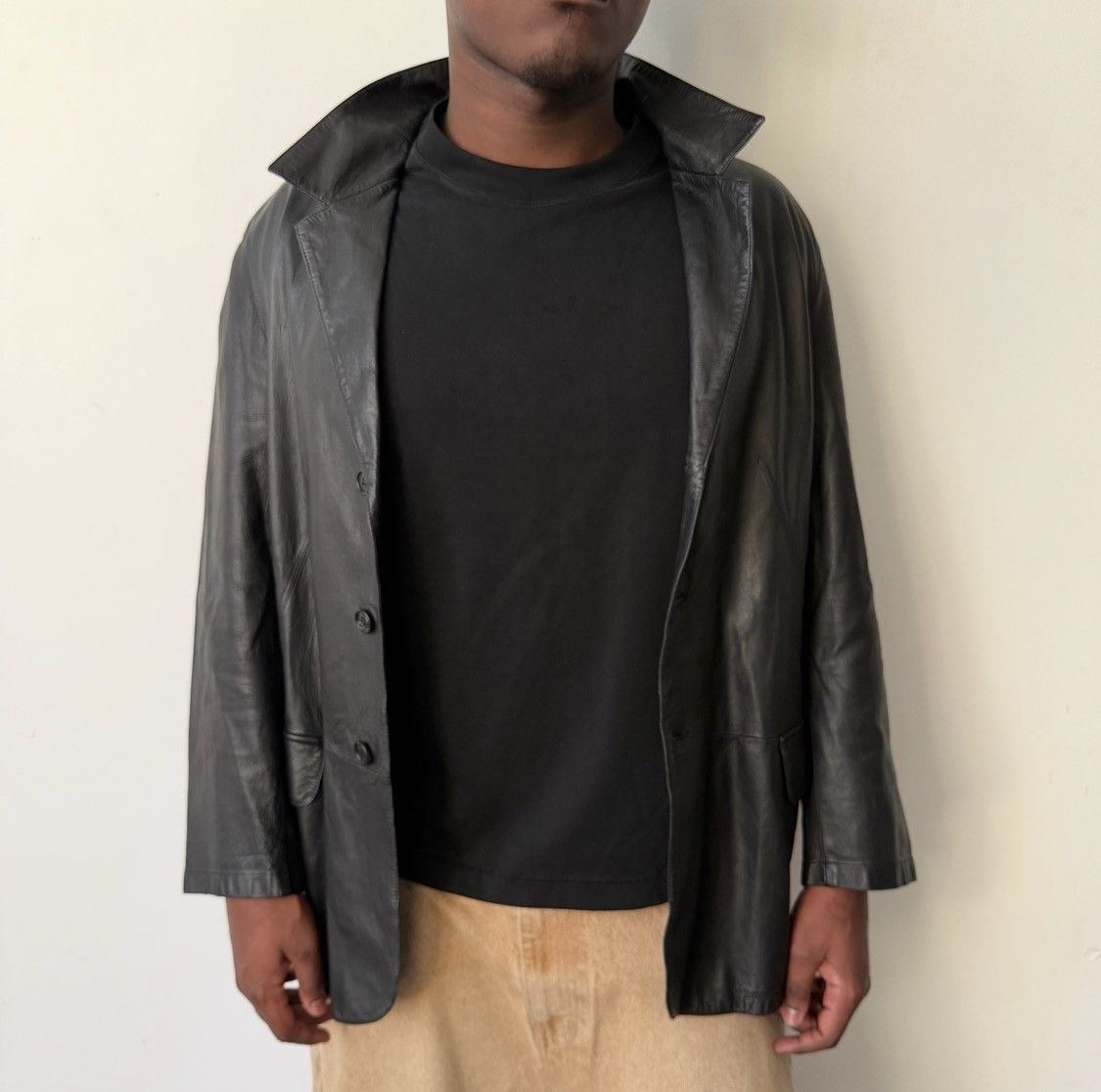 Prada Prada leather black blazer size 52 Size US L / EU 52-54 / 3 - 3 Thumbnail